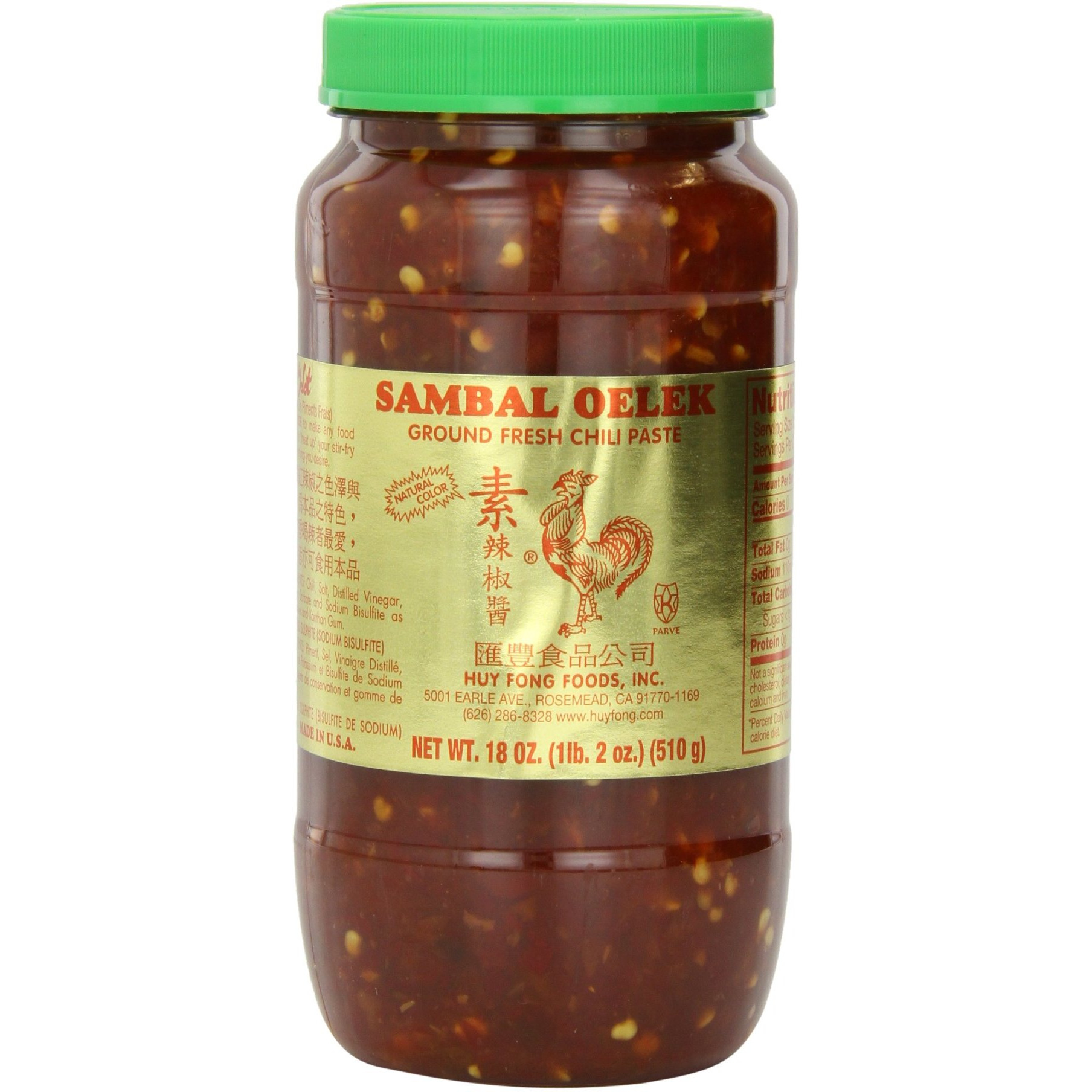 Huy Fong Sambal Oelek, 18 Ounce (Pack Of 12)