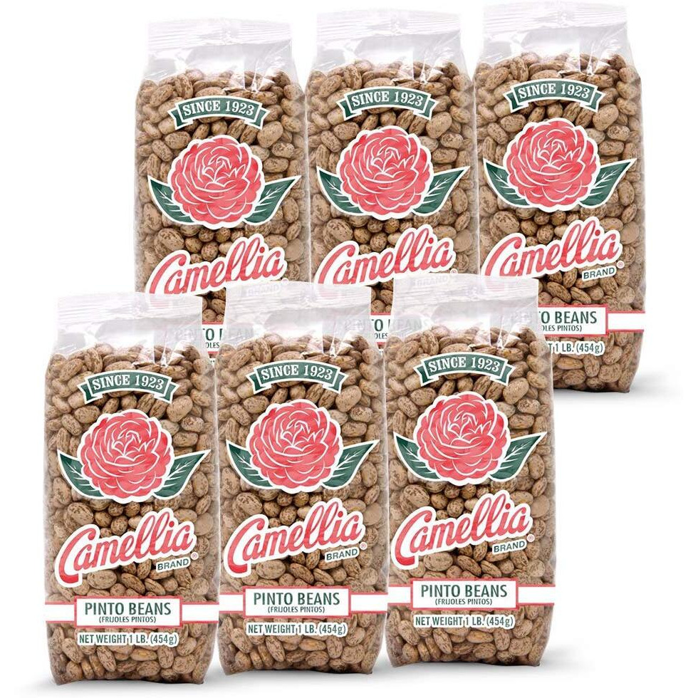 Camellia Brand Dried Pinto Beans, 1 Pound (Pack Of 6)