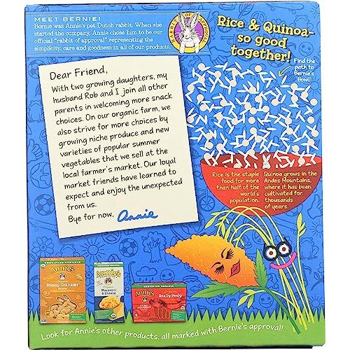 Annie's Homegrown Organic Original Crispy Bars, Gelatin Free, 3.9 Ounces (Pack Of 8)
