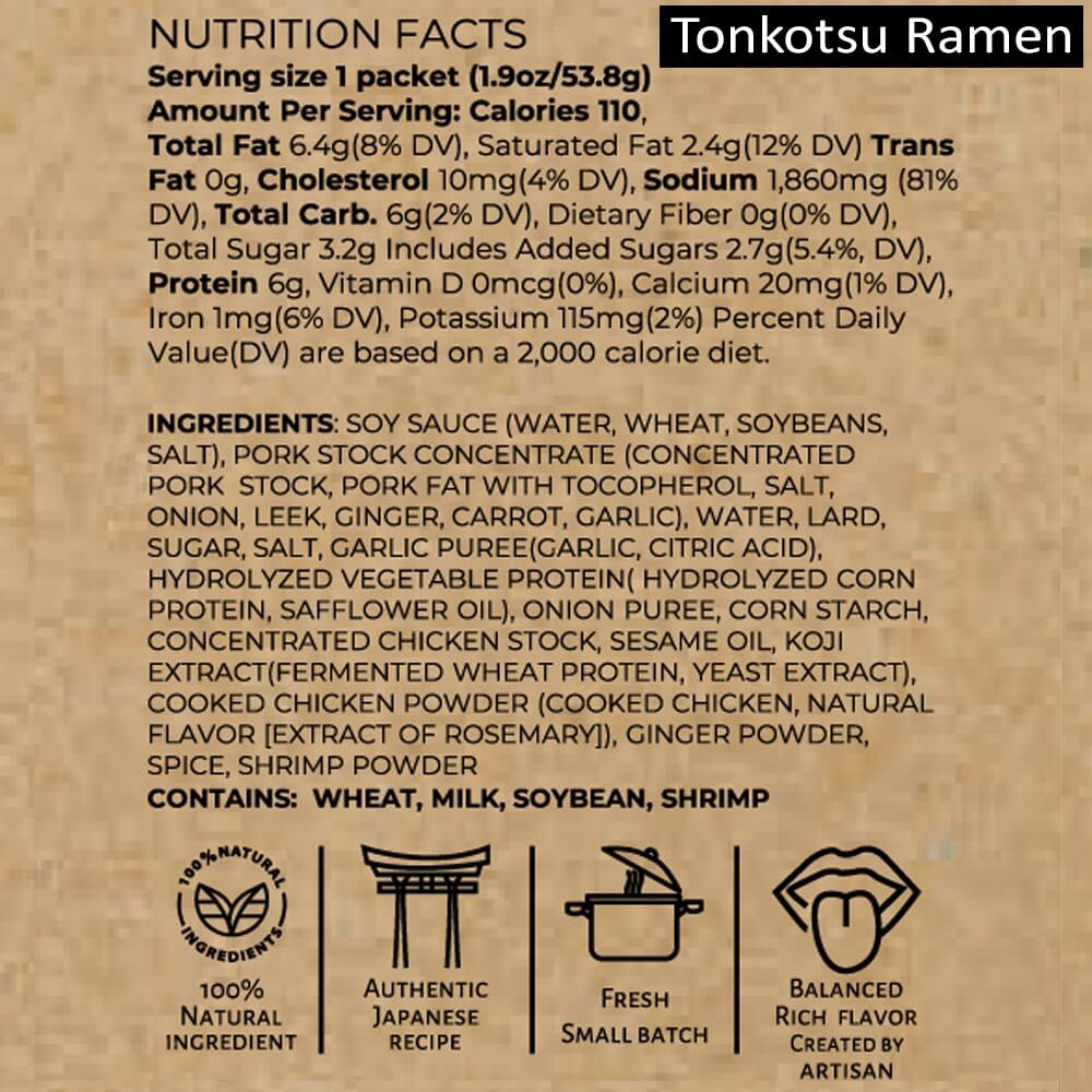 Kitchen Kurume Tonkotsu Ramen Broth Concentrate (Pack Of 6) & Miso Ramen Soup Base Concentrate (Pack Of 4) Assorted, Made In Usa, Japanese Ramen, 100% Natural, No Msg, No Preservatives, 17.4 Fl Oz