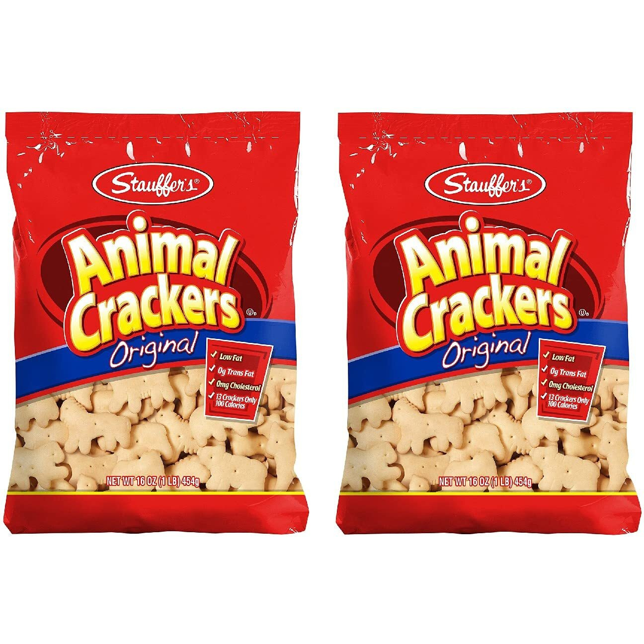 Stauffers Original Animal Crackers 16 Oz. Bag (2 Bags)