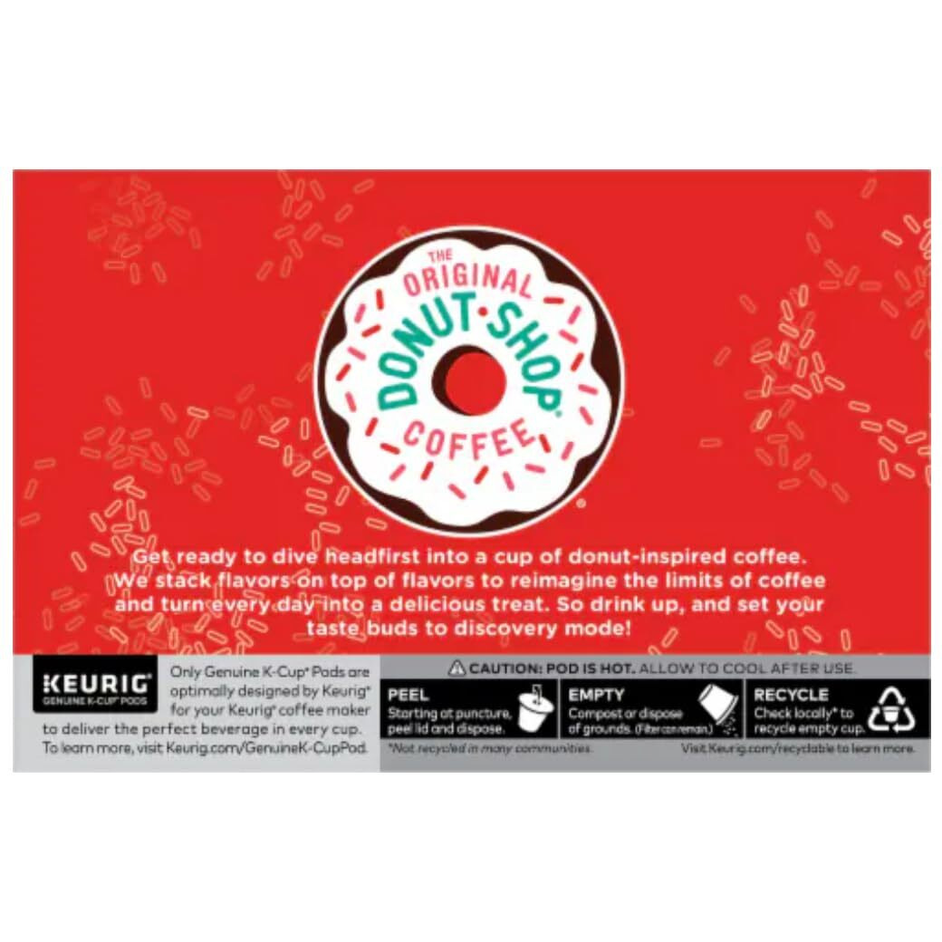 The Original Donut Shop Peppermint Bark Keurig Single-Serve K-Cup Pods, Light Roast Coffee (1 Box Of 10 Pods)