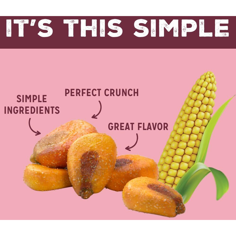 Love Corn Bbq 4Oz X 6 Bags - Delicious Crunchy Corn - Healthy Family Snacks - Gluten Free, Kosher, Non-Gmo - Alternative For Chips, Nuts, Crackers & Pretzels - Perfect For Charcuterie Boards