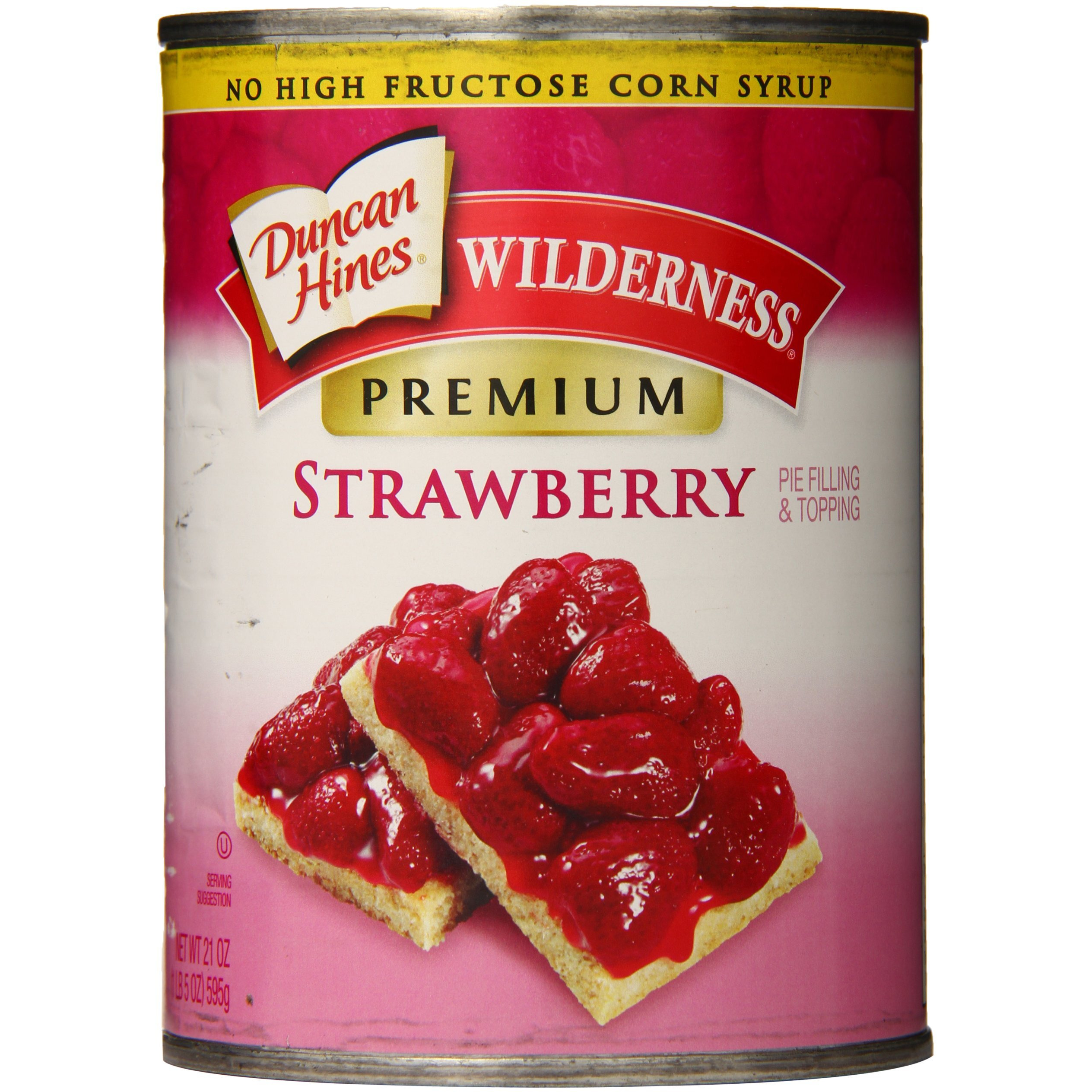 Wilderness Premium Pie Filling & Topping, Strawberry, 21 Ounce (Pack Of 8)
