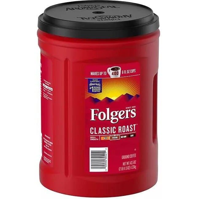 Folger Classic Roast Ground Coffee (43.5 Oz.) - 1 Pack