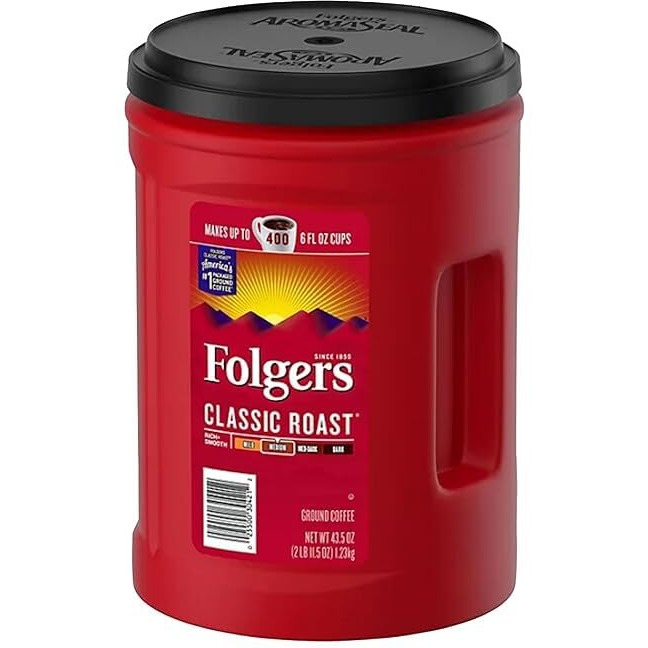 Folger Classic Roast Ground Coffee (43.5 Oz.) - 1 Pack
