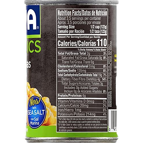Goya Foods Organic Chick Peas, Garbanzo Beans, 15.5 Ounce (Pack Of 24)