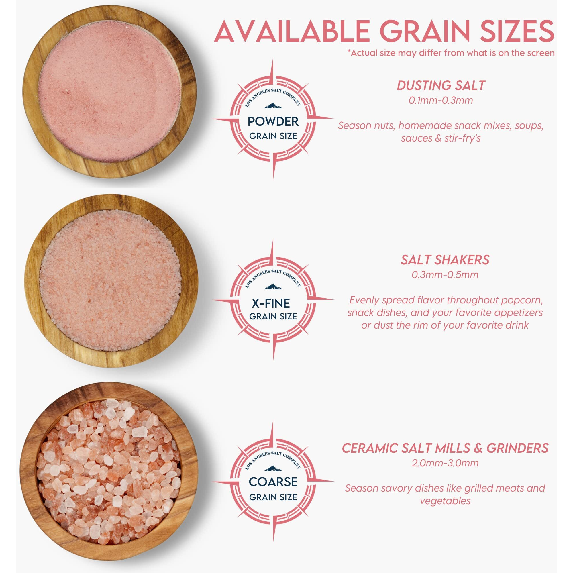 La Salt Co Kashmir 2.5 Lbs Pink Himalayan Salt Jar, X-Fine | 100% Pure, Food Grade With 84 Trace Minerals | Kosher Certified, Vegan, Non-Gmo, & Cruelty-Free