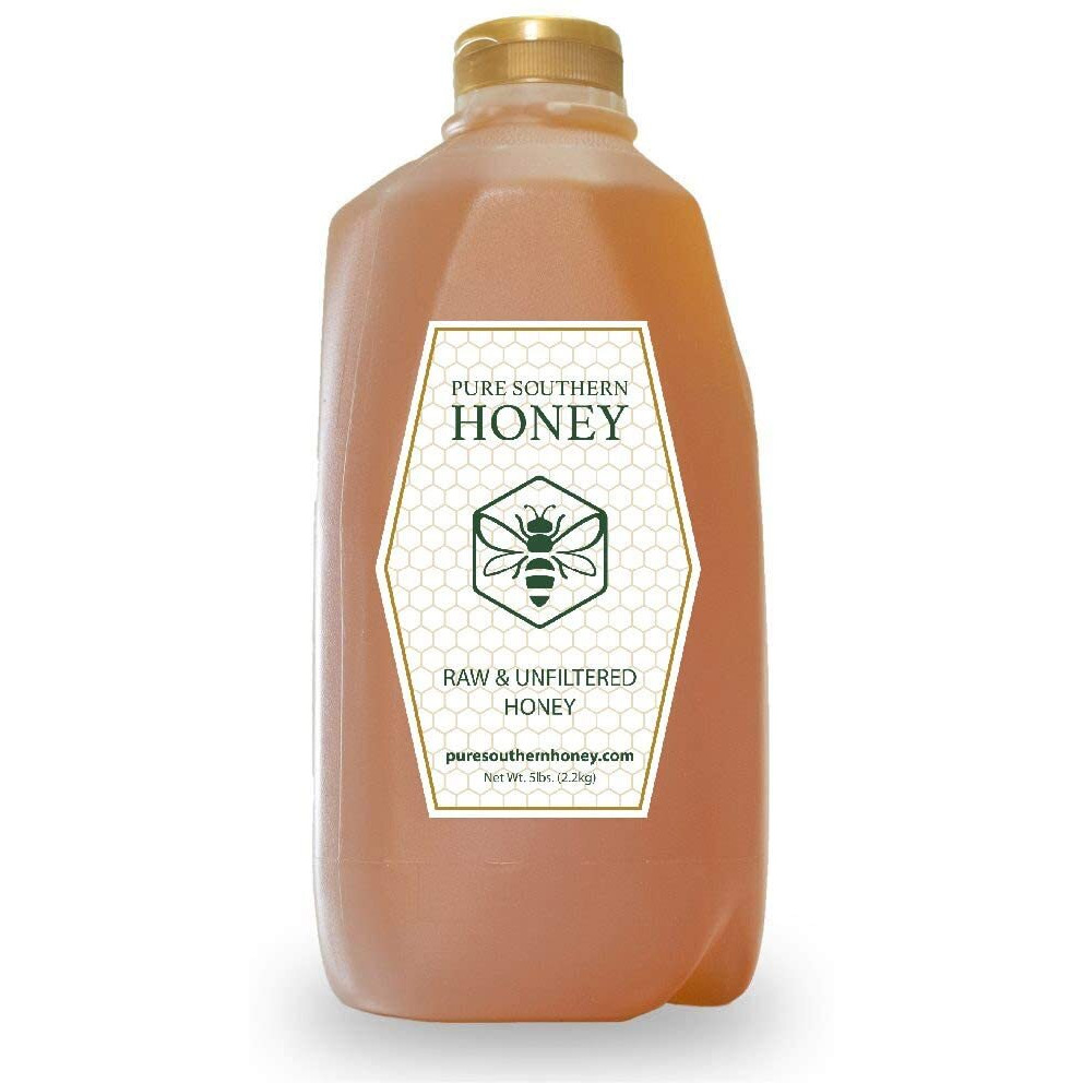 5 Lbs. 100% Raw& Unfiltered Gallberry Honey - American Made By Pure Southern Honey