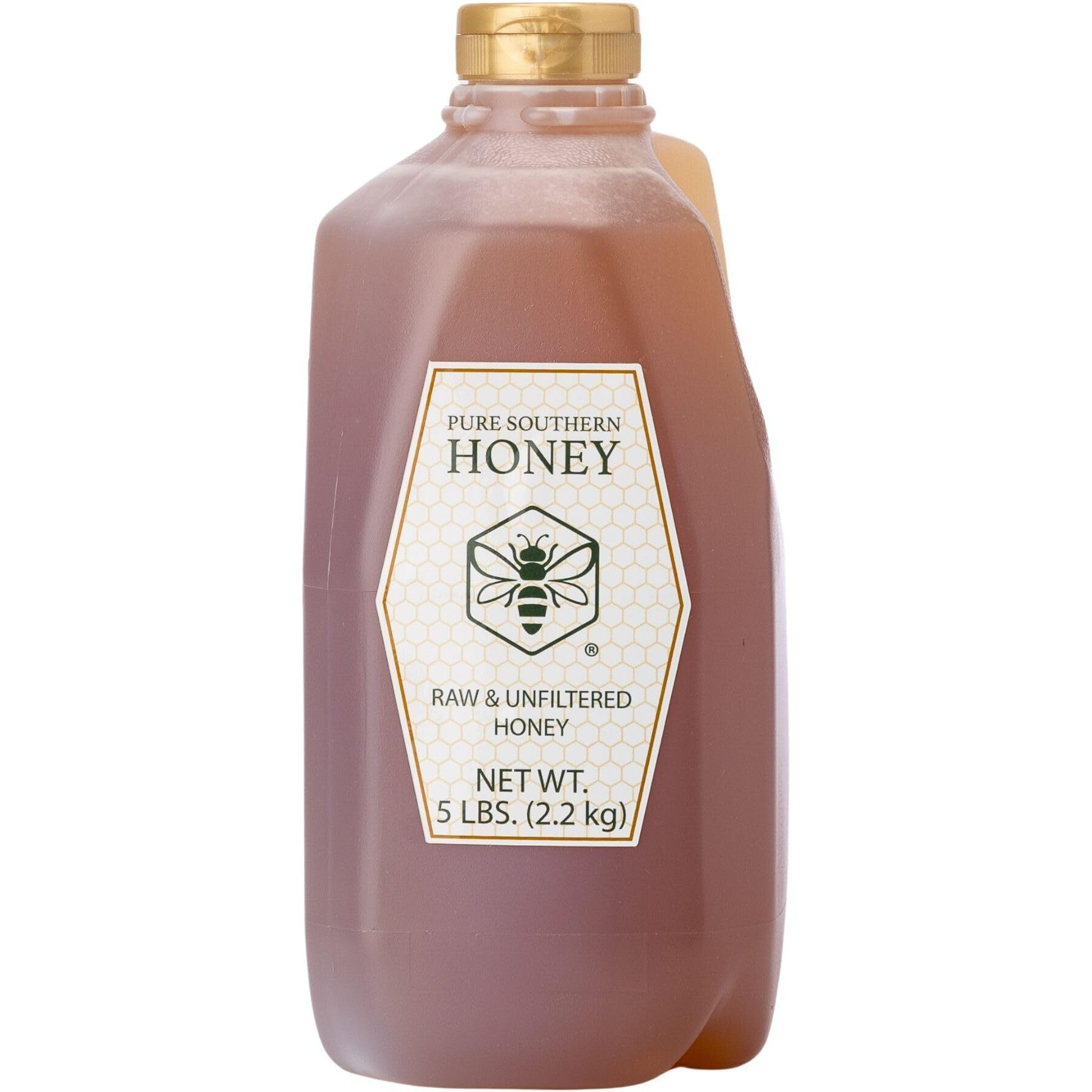 5 Lbs. 100% Raw& Unfiltered Gallberry Honey - American Made By Pure Southern Honey