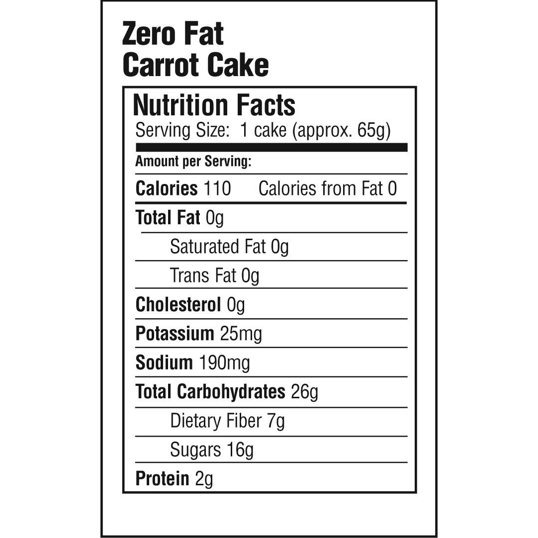 Simply Scrumptous Fat Free Carrot Cakes