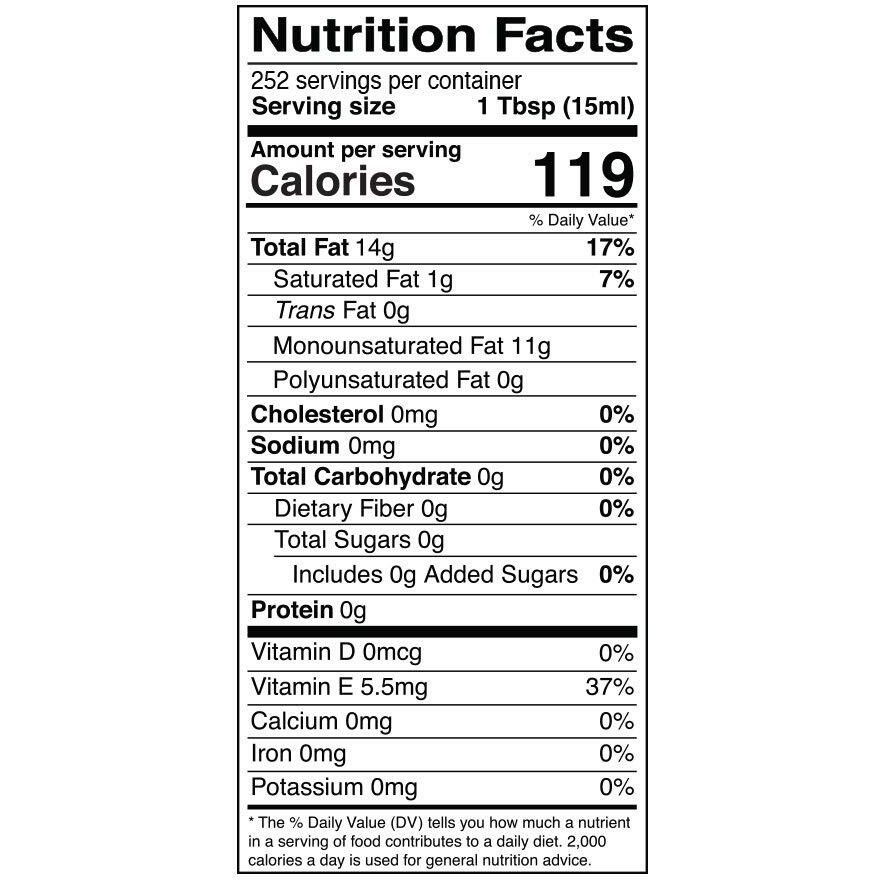 Kevala High Oleic Organic Sunflower Oil, 1 Gallon