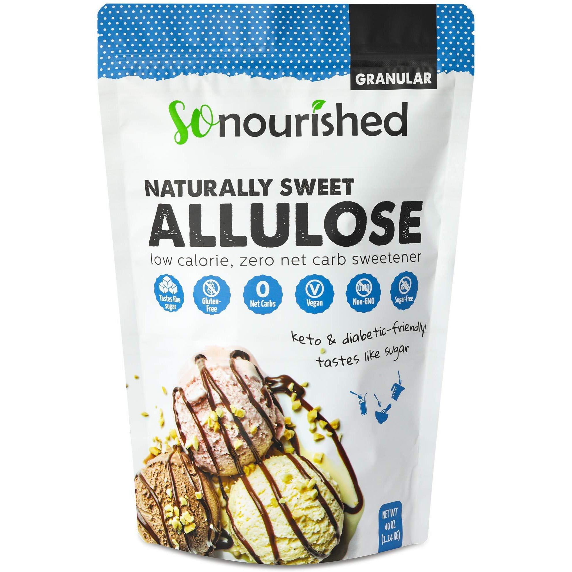 Allulose Sweetener Granular - Keto Sugar Substitute - 0 Calorie, 0 Net Carb, Non-Gmo (2.5 Lb/40 Oz)