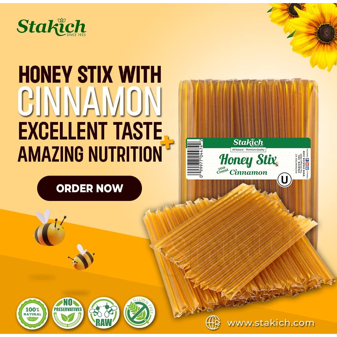 Stakich Cinnamon Honey Stix (2000 Stix)
