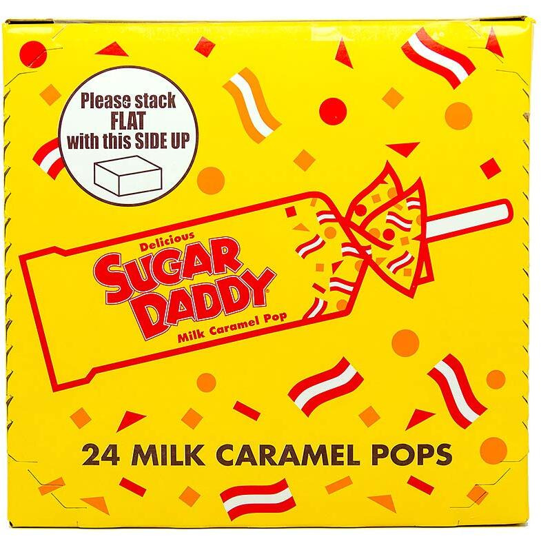 Sugar Daddies Milk Caramel Pops,1150 Grams 24 Count (Pack Of 1)