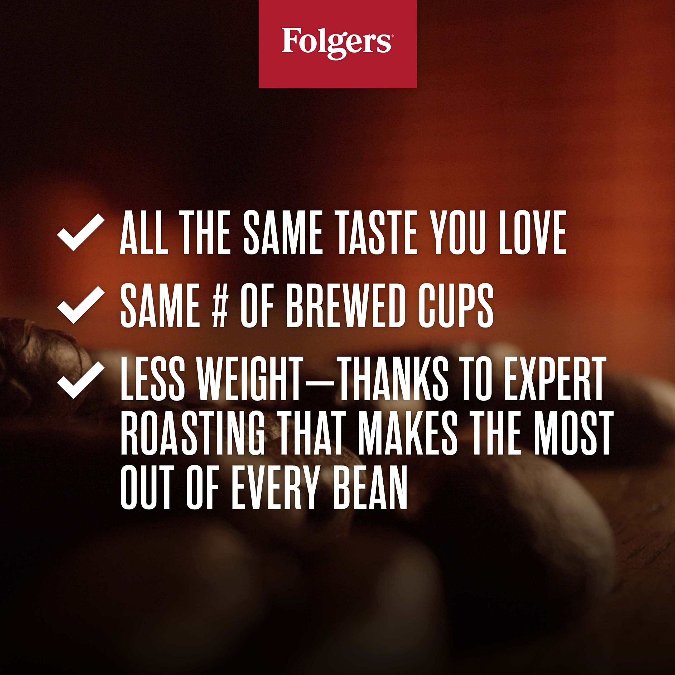 Folgers French Roast Medium Dark Roast Ground Coffee, 22.6 Ounces (Pack Of 6)
