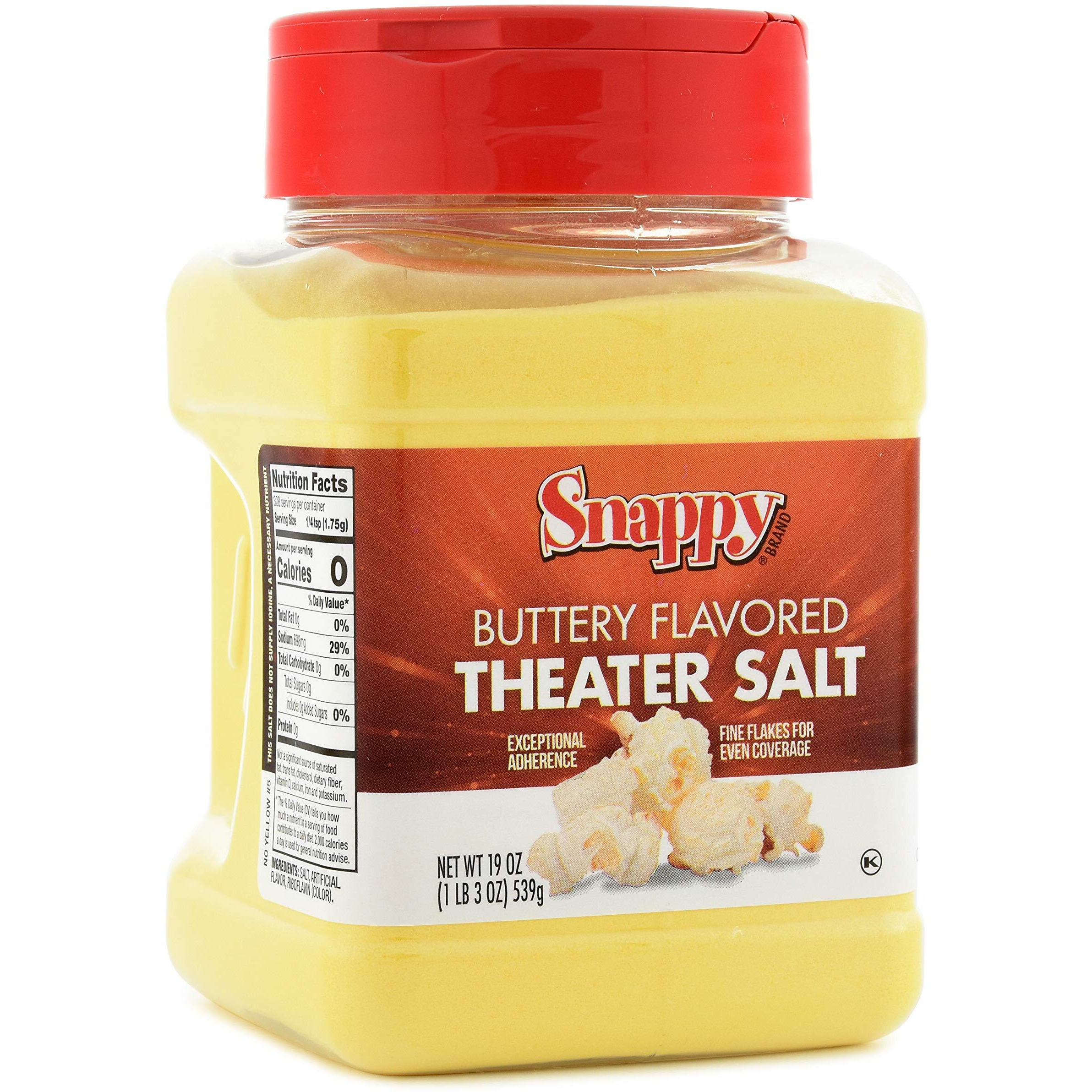Snappy Butter Burst Flavored Popcorn Kit, Buttery Flavored Theater Salt