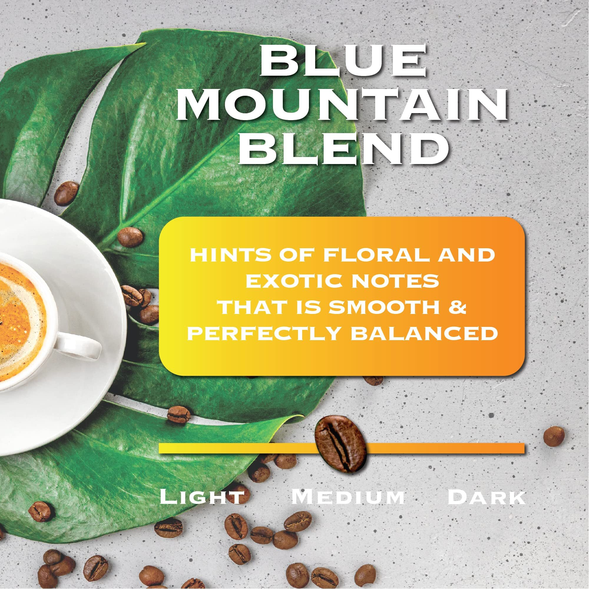 Jamaican Blue Mountain Coffee Blend, Whole Bean, 2 Lb Bag - Medium Roast, Fresh Strong Arabica Coffee - Rich And Smooth Flavor - Magnum Exotics