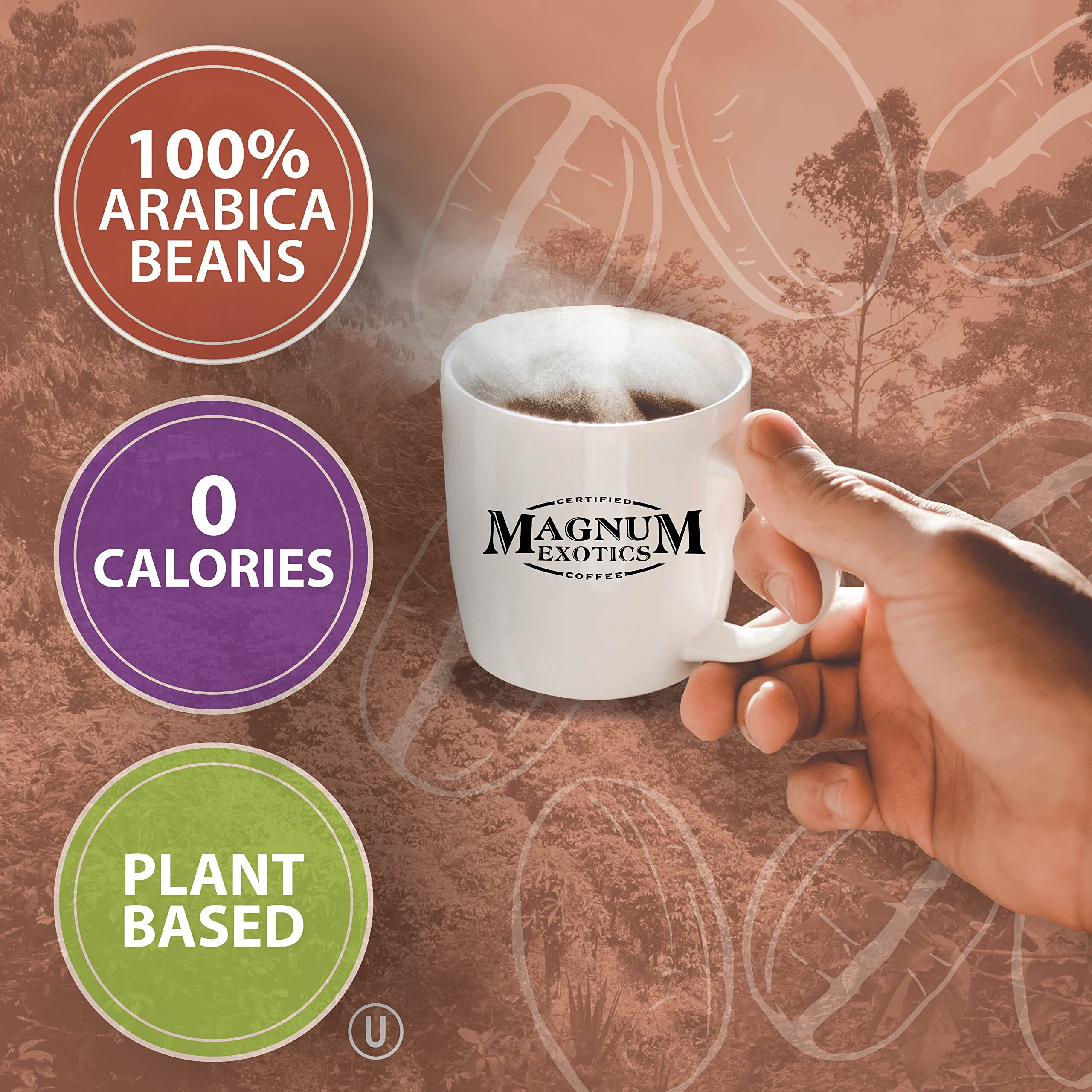 Jamaican Blue Mountain Coffee Blend, Whole Bean, 2 Lb Bag - Medium Roast, Fresh Strong Arabica Coffee - Rich And Smooth Flavor - Magnum Exotics