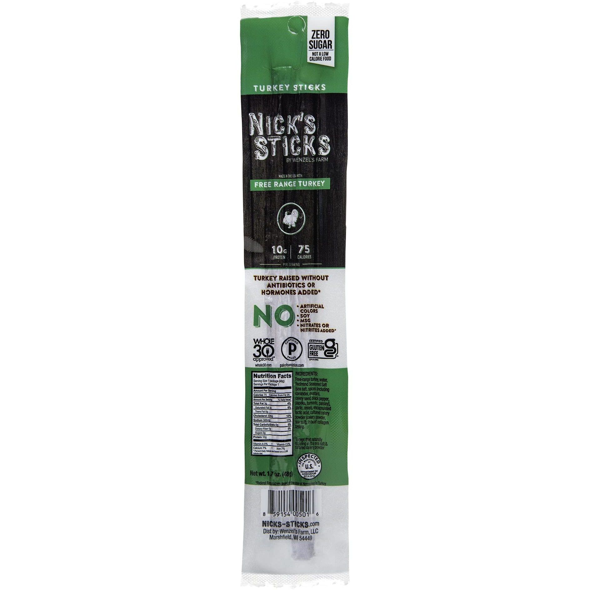 Nick's Sticks | 100% Grass-Fed Beef, Free Range Turkey Stick, Variety Pack | Made In The Usa | Gluten Free | 3 Original Beef, 3 Original Turkey, 3 Spicy Beef, 3 Spicy Turkey
