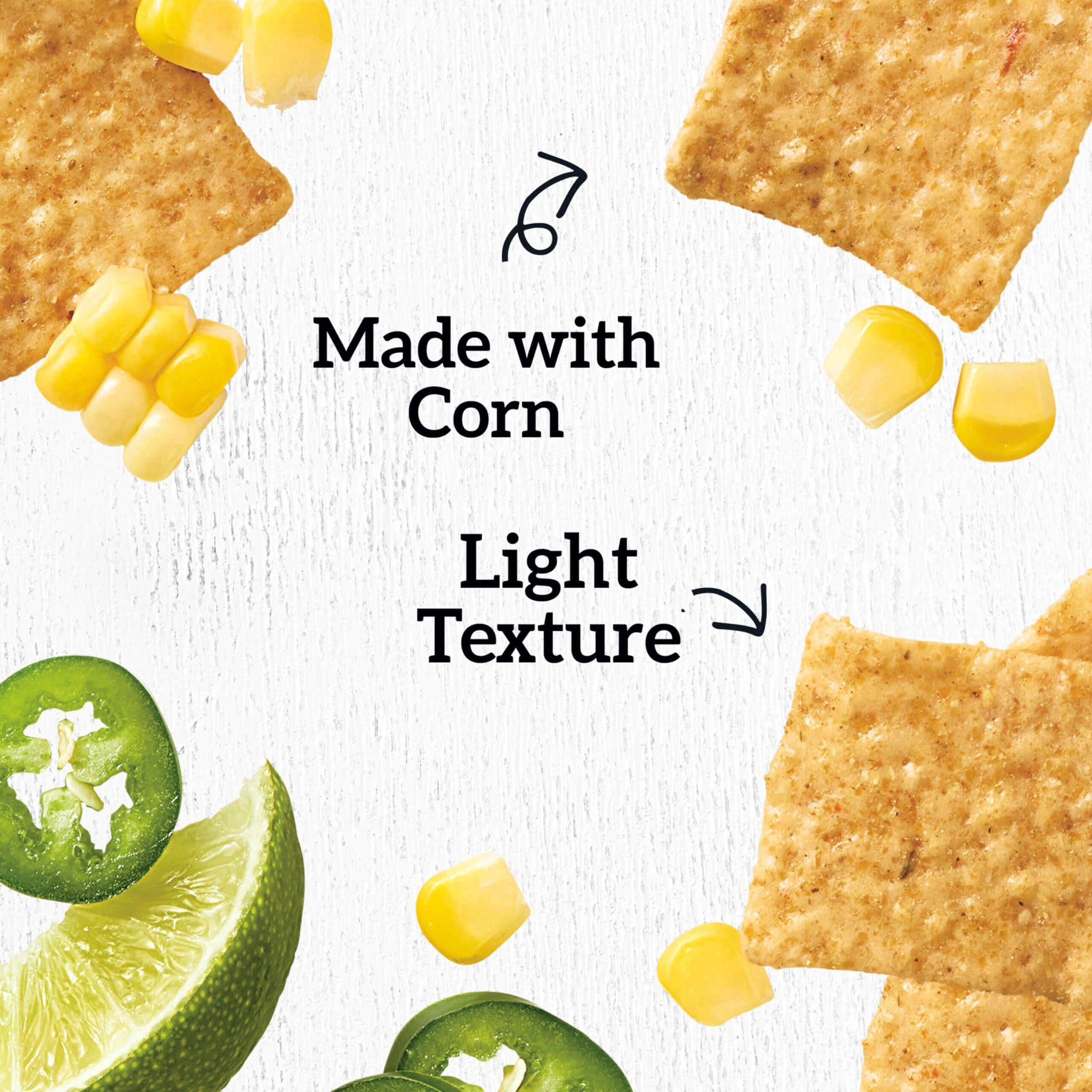 Good Thins Jalapeo & Lime Corn & Rice Snacks Gluten Free Crackers, 6 - 3.5 Oz Boxes