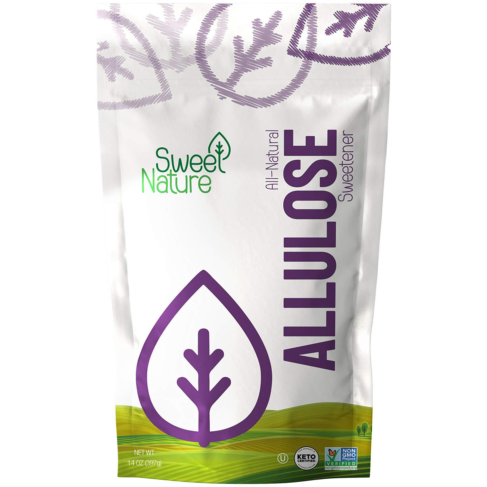 Sweet Nature Allulose Sweetener - Gluten And Sugar Free - Zero Net Carb - Non Gmo - Kosher - Keto Friendly (14 Oz)