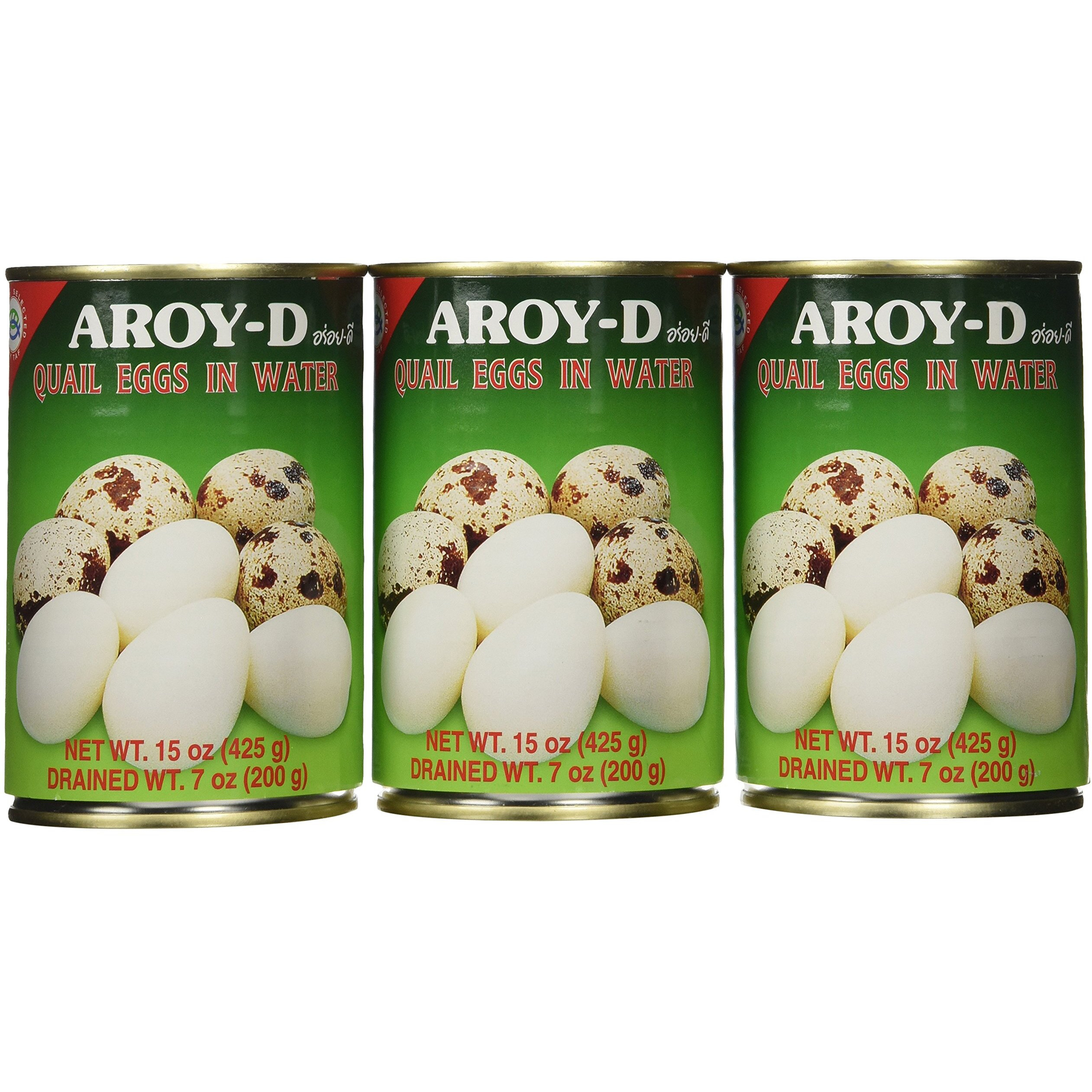 Aroy-D Quail Egg - 15Oz (Pack Of 3 Cans)