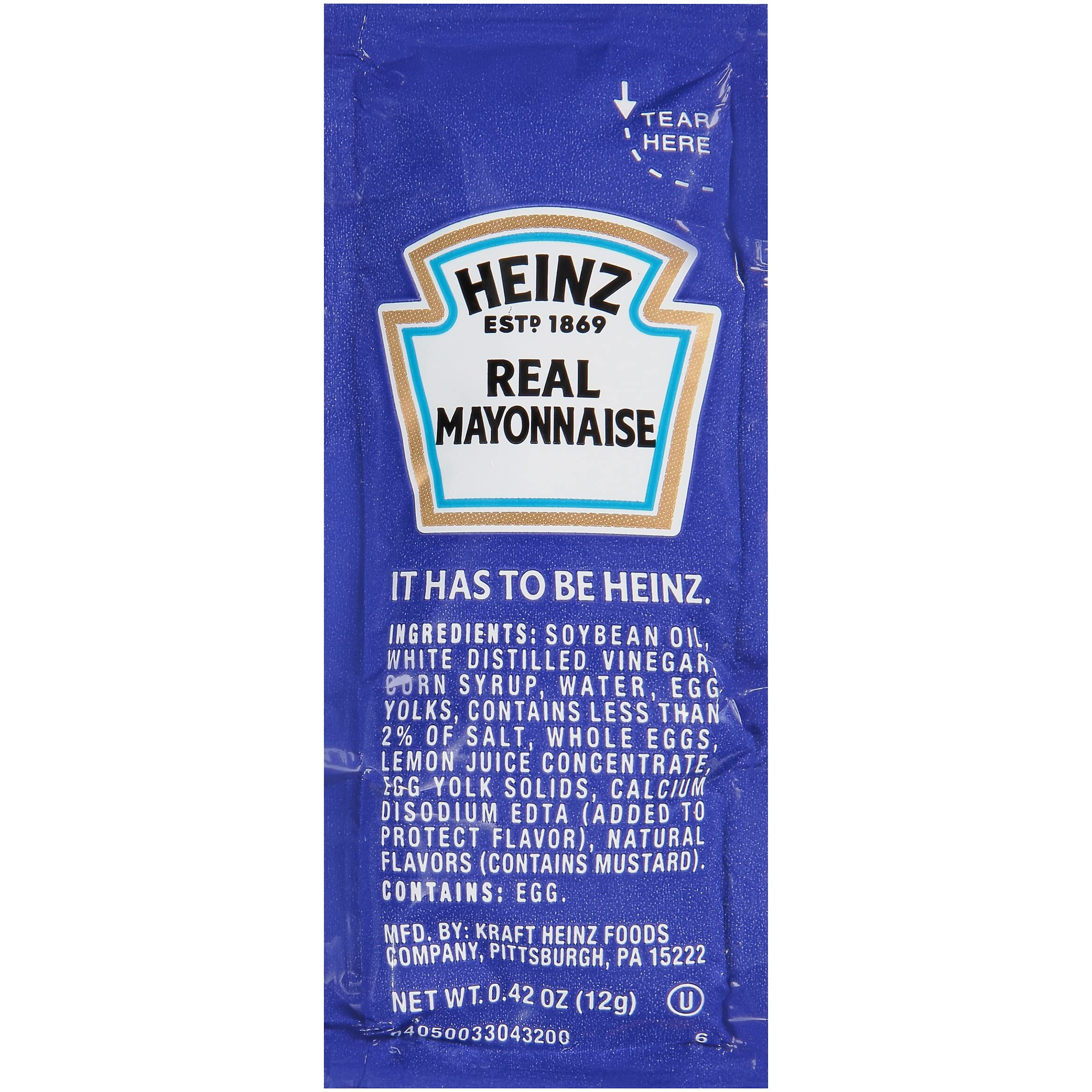 Heinz Real Mayonnaise Single Serve Packet (0.4 Oz Packets, Pack Of 500)