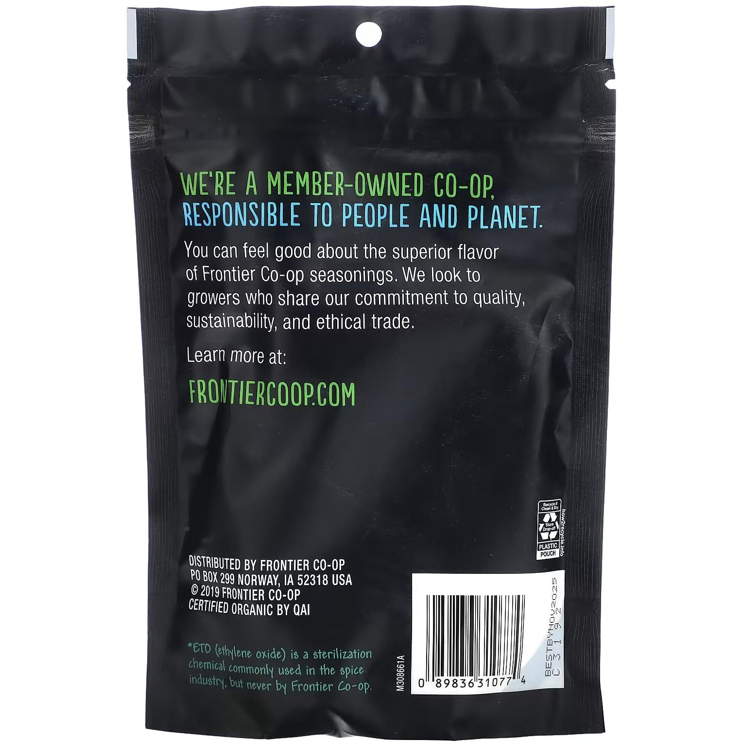 Frontier Co-Op Organic Garlic Powder, 7.76-Ounce Bag, Pure & Natural Garlic Seasoning | Non-Gmo & Kosher Certified | Add Flavor To Your Savory Dishes