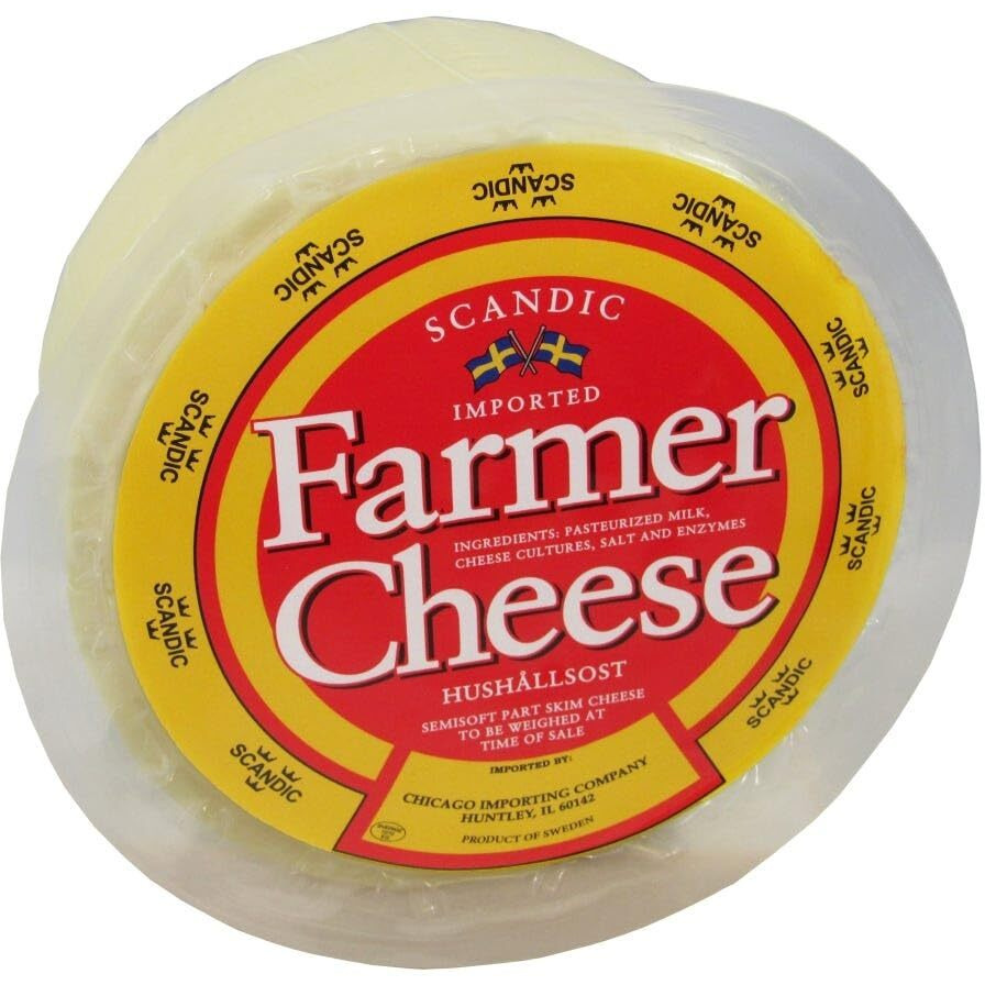 Hushallsost Swedish Farmer's Cheese | "&quotHousehold Cheese"" | Whole Wheel | Approximately 2 Pounds