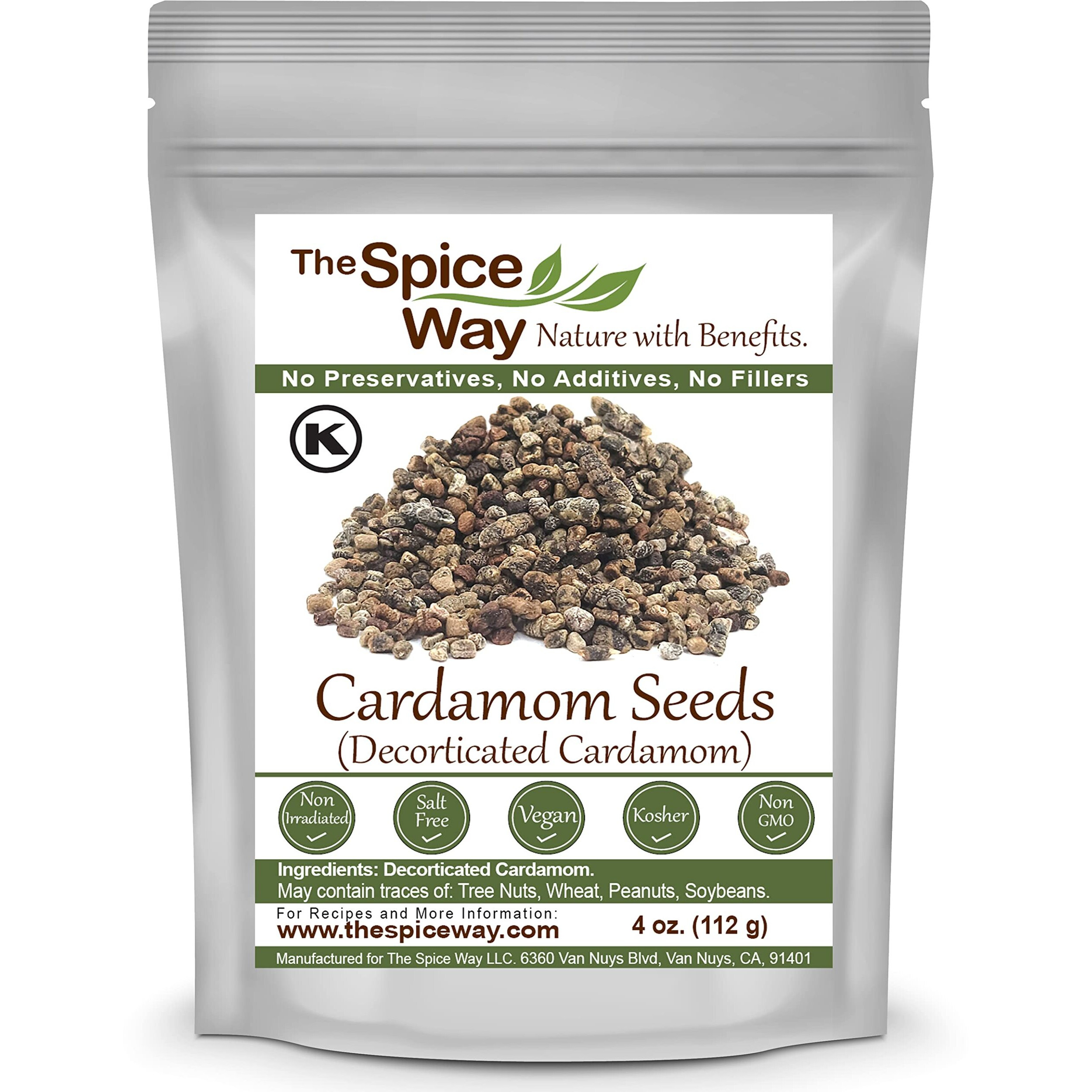 The Spice Way Cardamom Decorticated - (4 Oz) Made From Premium Green Cardamom Pods
