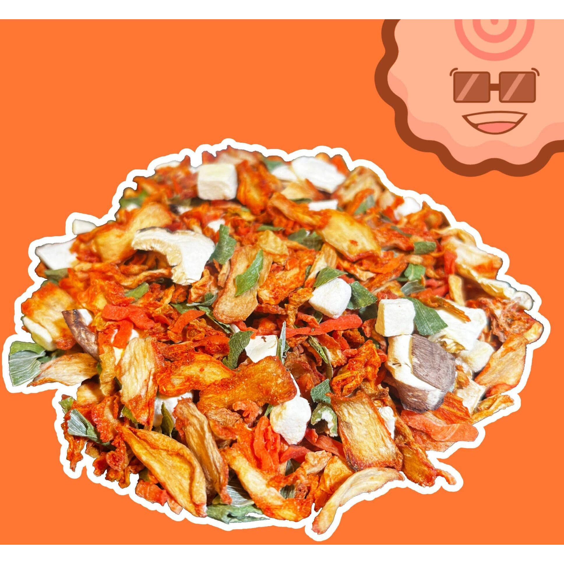 The Ramen Bae - Kimchi Mix, Dried Ramen Toppings - Ramen Toppers - 14Oz