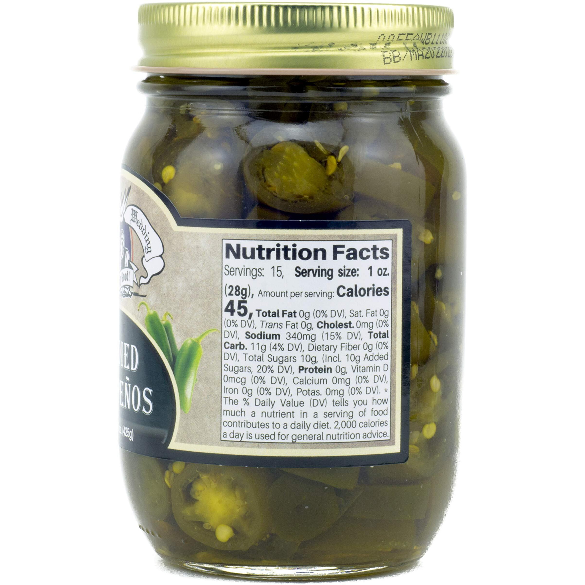 Amish Wedding Candied Jalapenos 15Oz