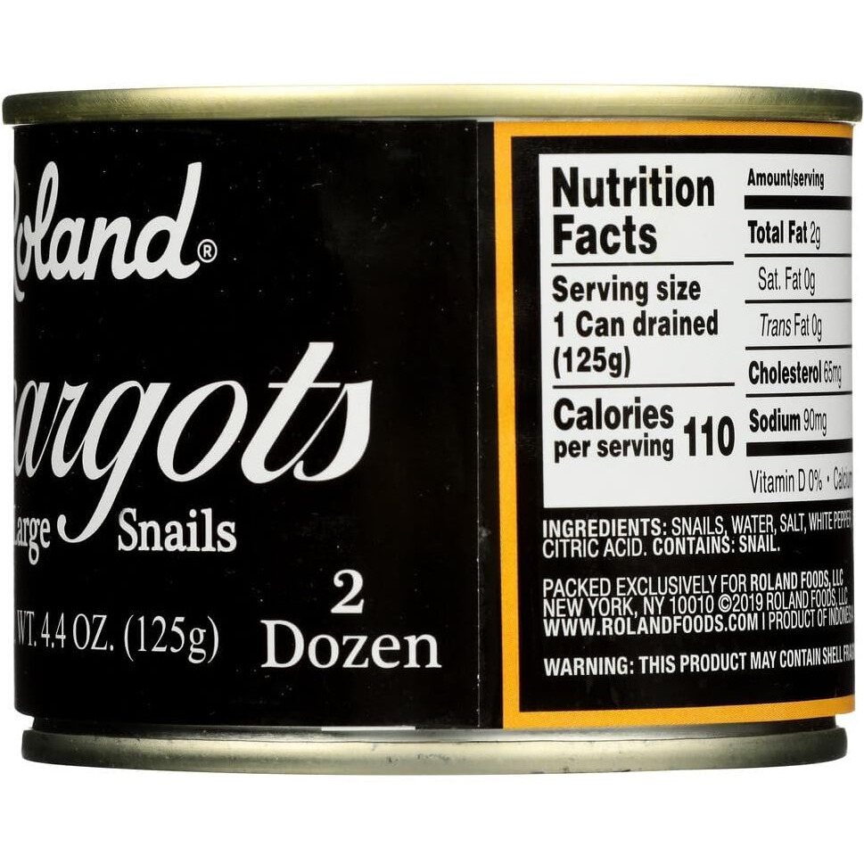 Roland - Escargots Snails, (4)- 7.75 Oz. Cans