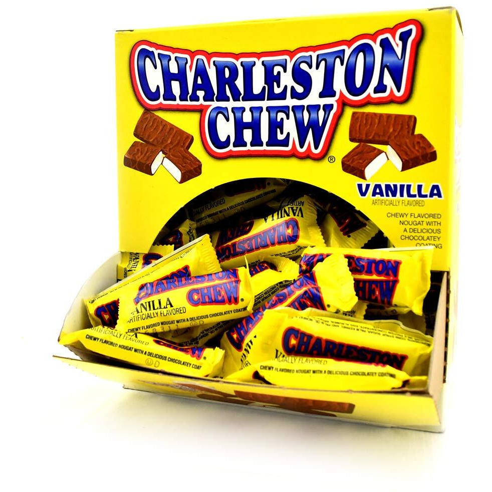 Tootsie Roll Charleston Chew Snack Bars In Easy Open Box, Multicolor, Classic Vanilla, .38 Oz (96 Count)