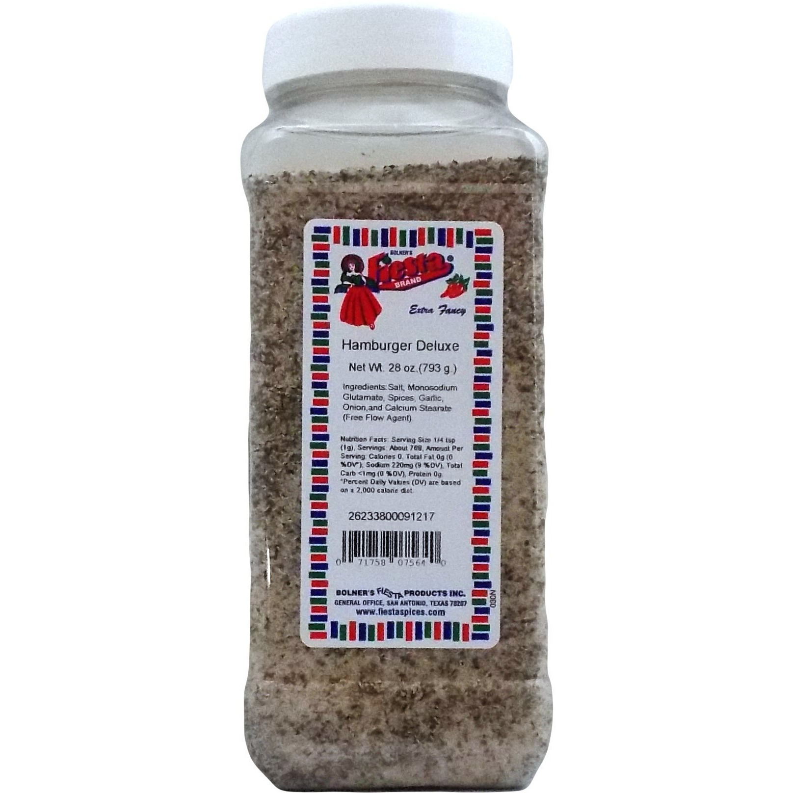 Bolner's Fiesta Extra Fancy Hamburger Deluxe Seasoning Mix, 28 Oz.