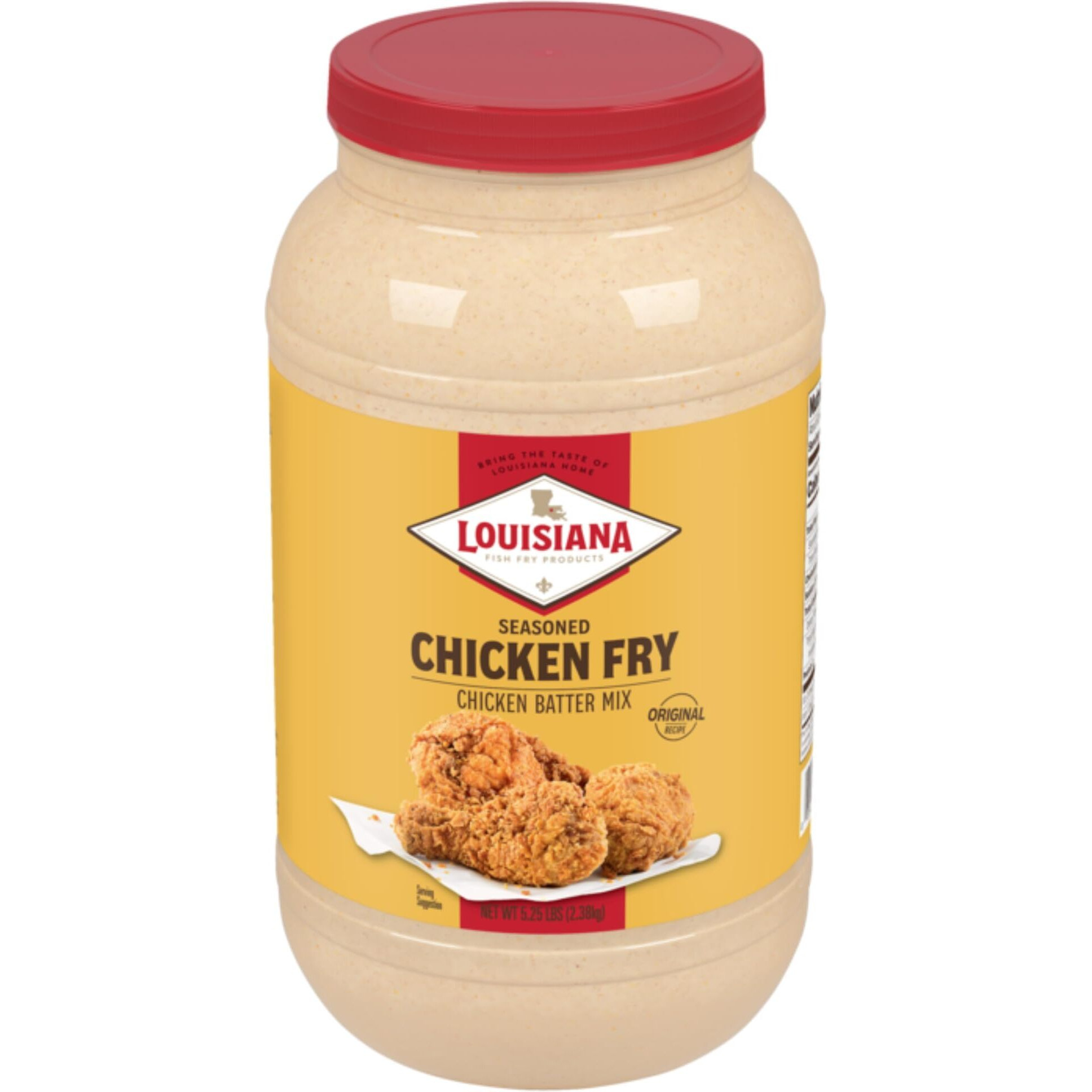 Louisiana Seasoned Chicken Fry Batter 1 Gallon - 5.25Lbs - Crispy Southern Coating Mix For Fried Chicken - Delicious And Convenient Coating Filled With Cajun Flavor - Easy To Make Recipe - Just Add Water