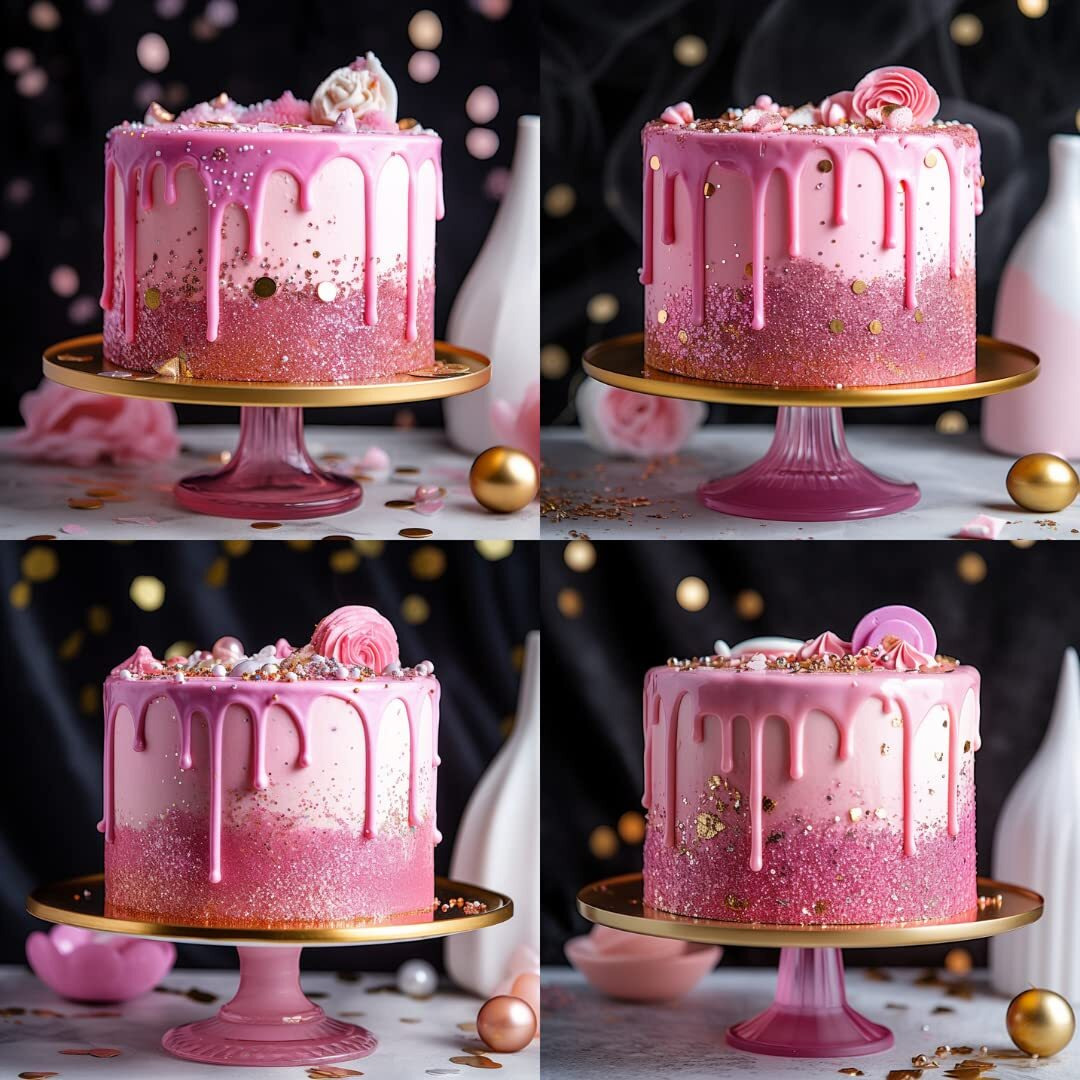 Pink Edible Glitter For Drinks, Bulk- 10G - Pink Luster Dust Edible Glitter For Cakes, Pink Sprinkles For Cake Decorating, Edible Cake Decorations, Drink Glitter 100% Food Safe, Vegan, Gluten Free.