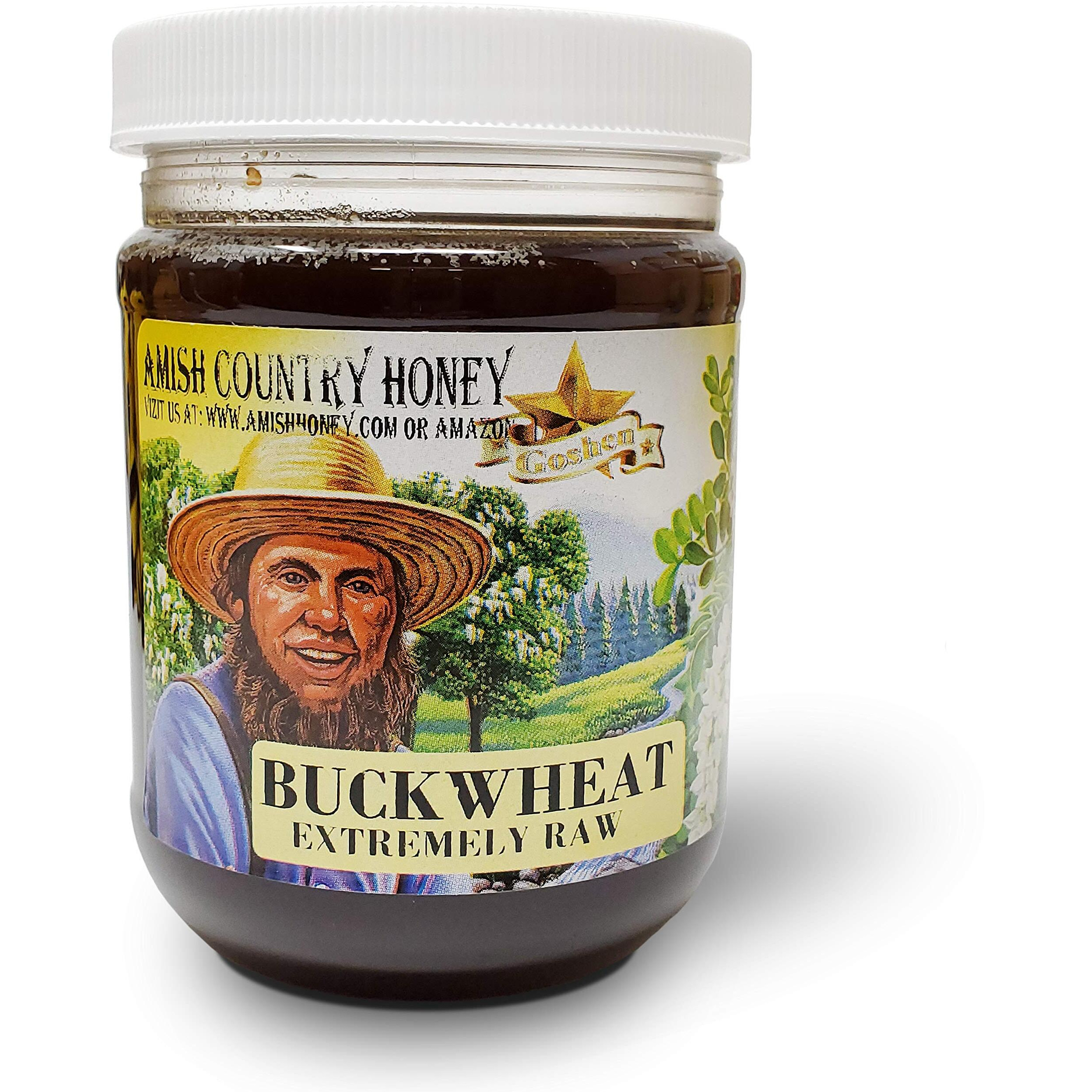 Goshen Amish Country Honey Extremely Raw Buckwheat Honey 100% Natural Honey Unfiltered | 454 G