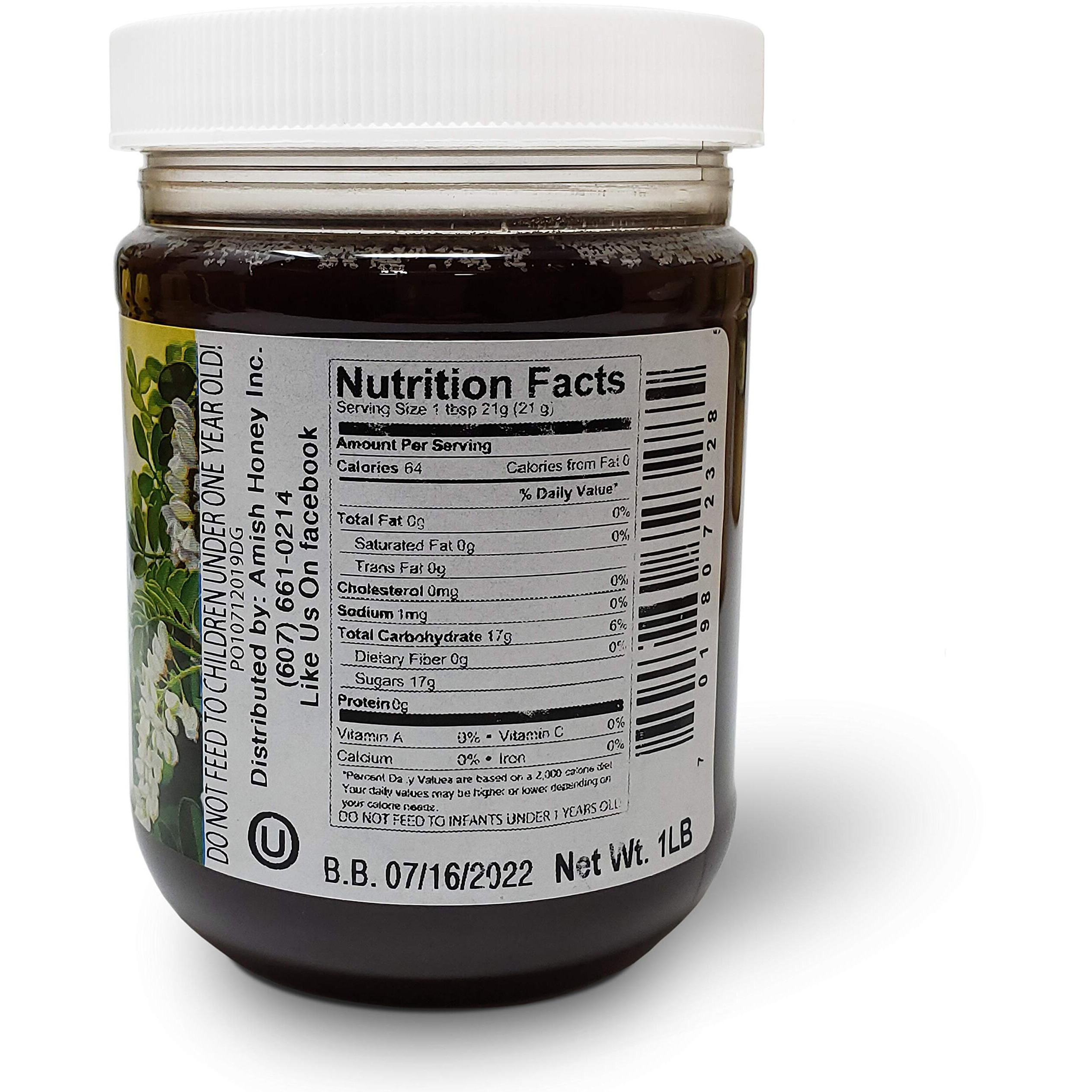 Goshen Amish Country Honey Extremely Raw Buckwheat Honey 100% Natural Honey Unfiltered | 454 G