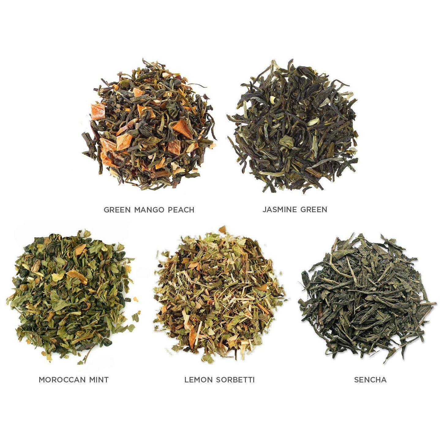 Tea Forte Single Steeps Loose Leaf Green Tea Sampler, Assorted Variety Tea Box, Single Serve Pouches, 15 Count (Pack Of 1)