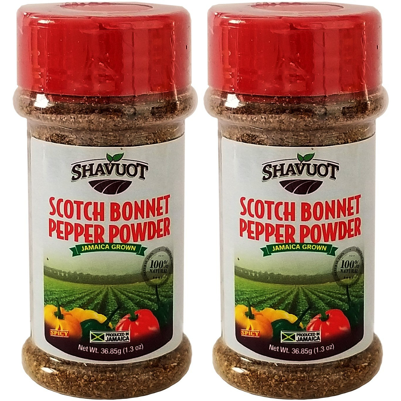 Shavuot Jamaican Scotch Bonnet Pepper Powder 1.3Oz (Pack Of 2)