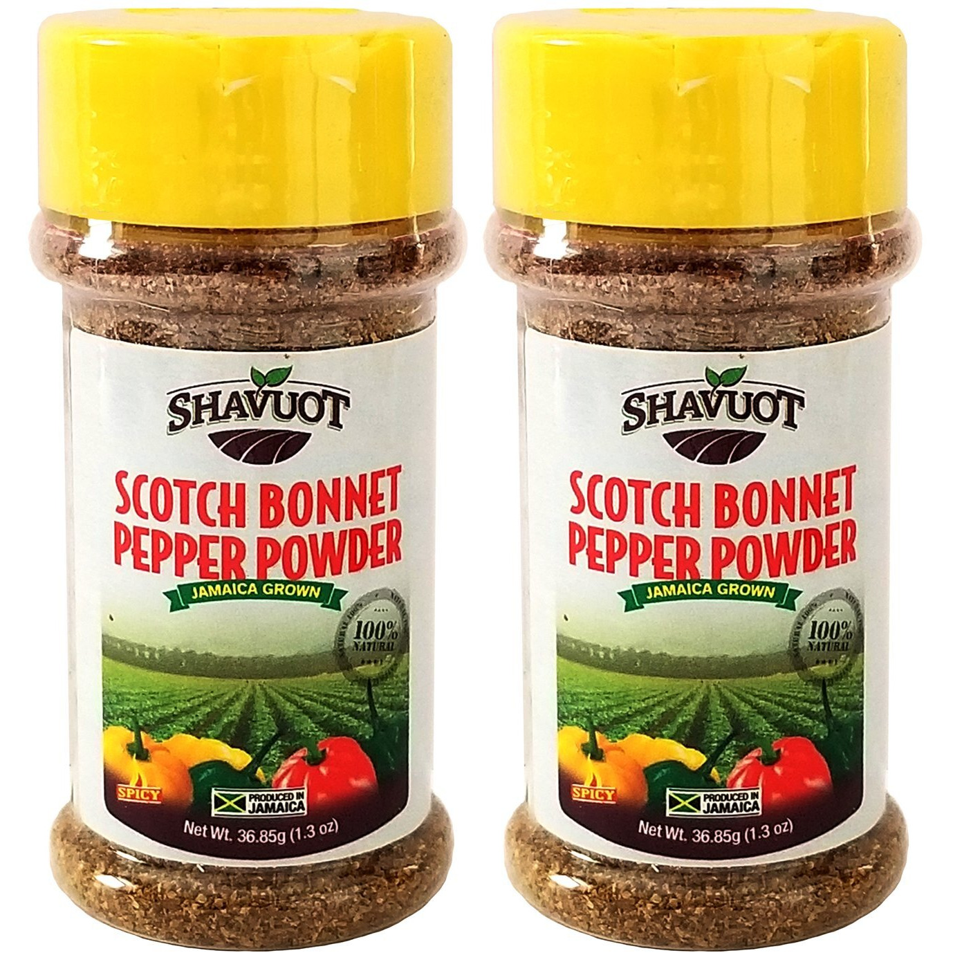 Shavuot Jamaican Scotch Bonnet Pepper Powder 1.3Oz (Pack Of 2)
