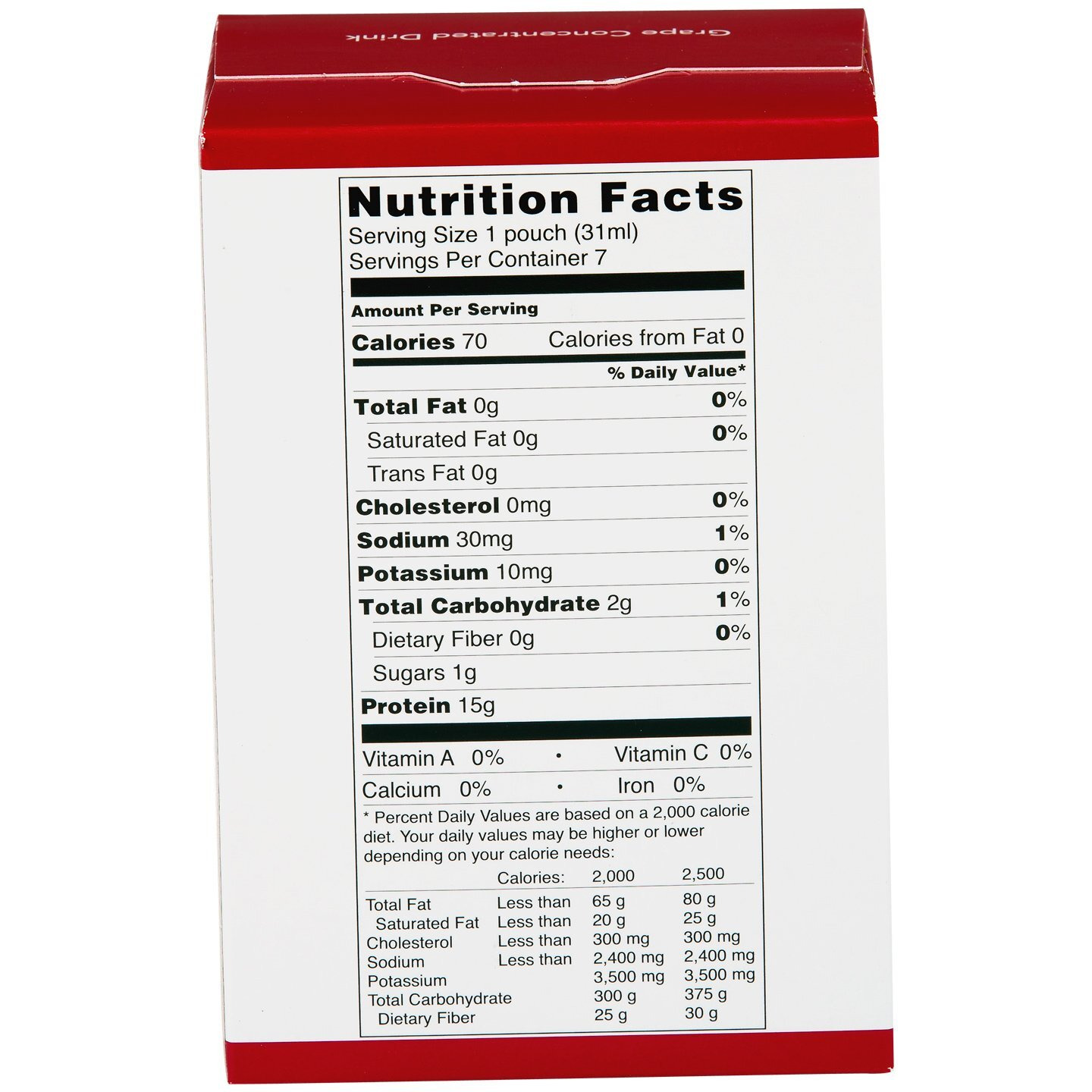 Protidiet Grape Concentrated Drink Mix, 7 Servings