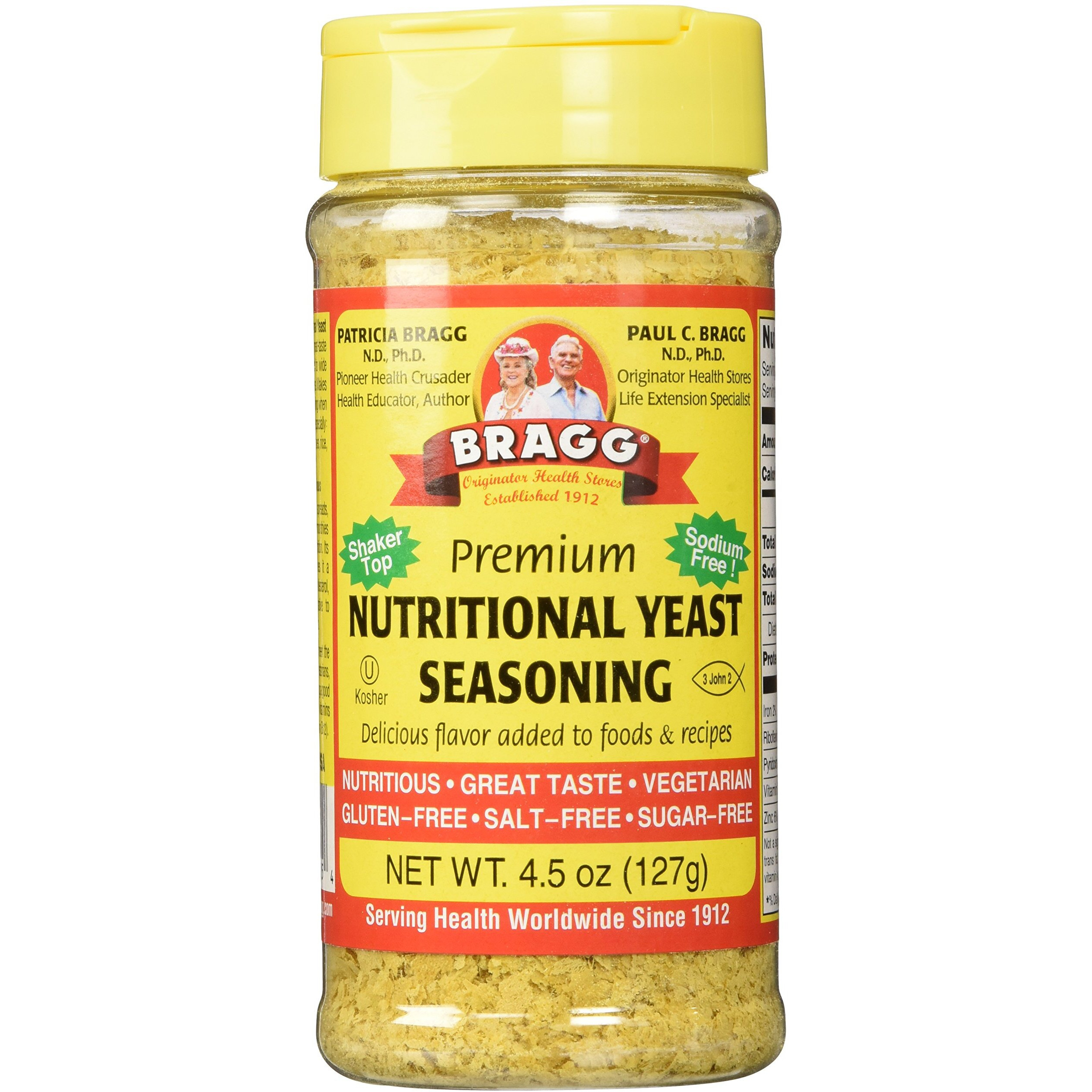 Bragg Nutritional Yeast Seasoning, 4.5 Oz (Pack Of 3)