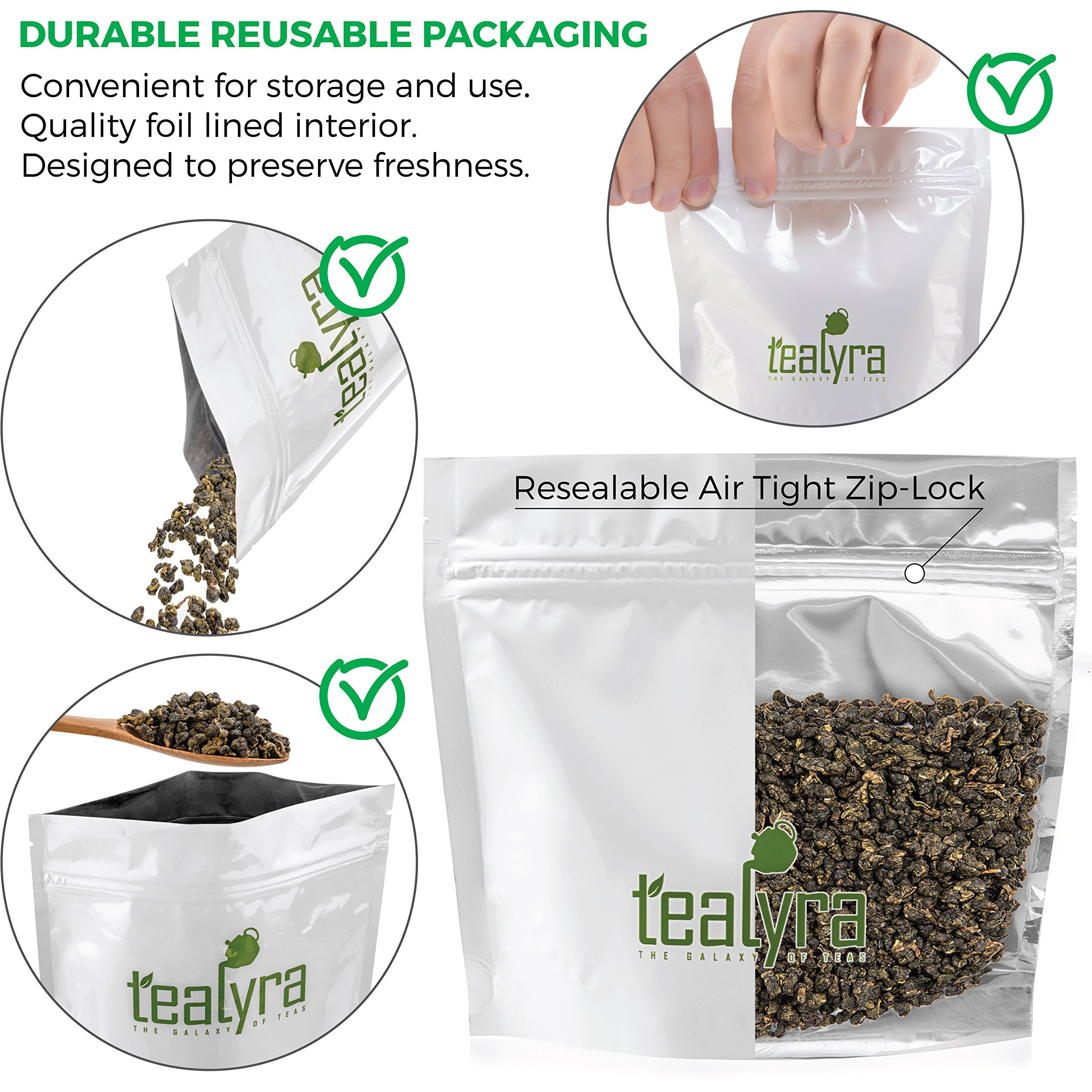 Tealyra - Milk Jin Xuan Oolong - High Mountain Taiwanese Loose Leaf Tea - Great Milky Cream Taste And Aroma - 100G (3.5-Ounce)