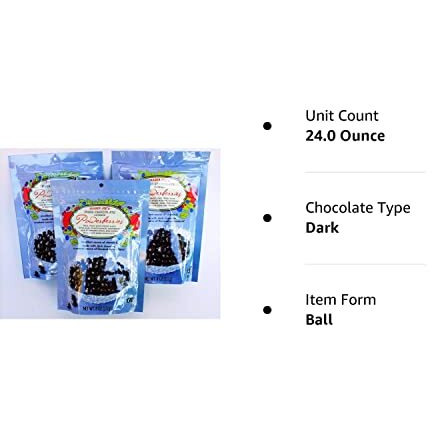 Trader Joe's Dark Chocolate Covered Powerberries With Acai, Pomegranate, Cranberry And Blueberry (Pack Of 3)