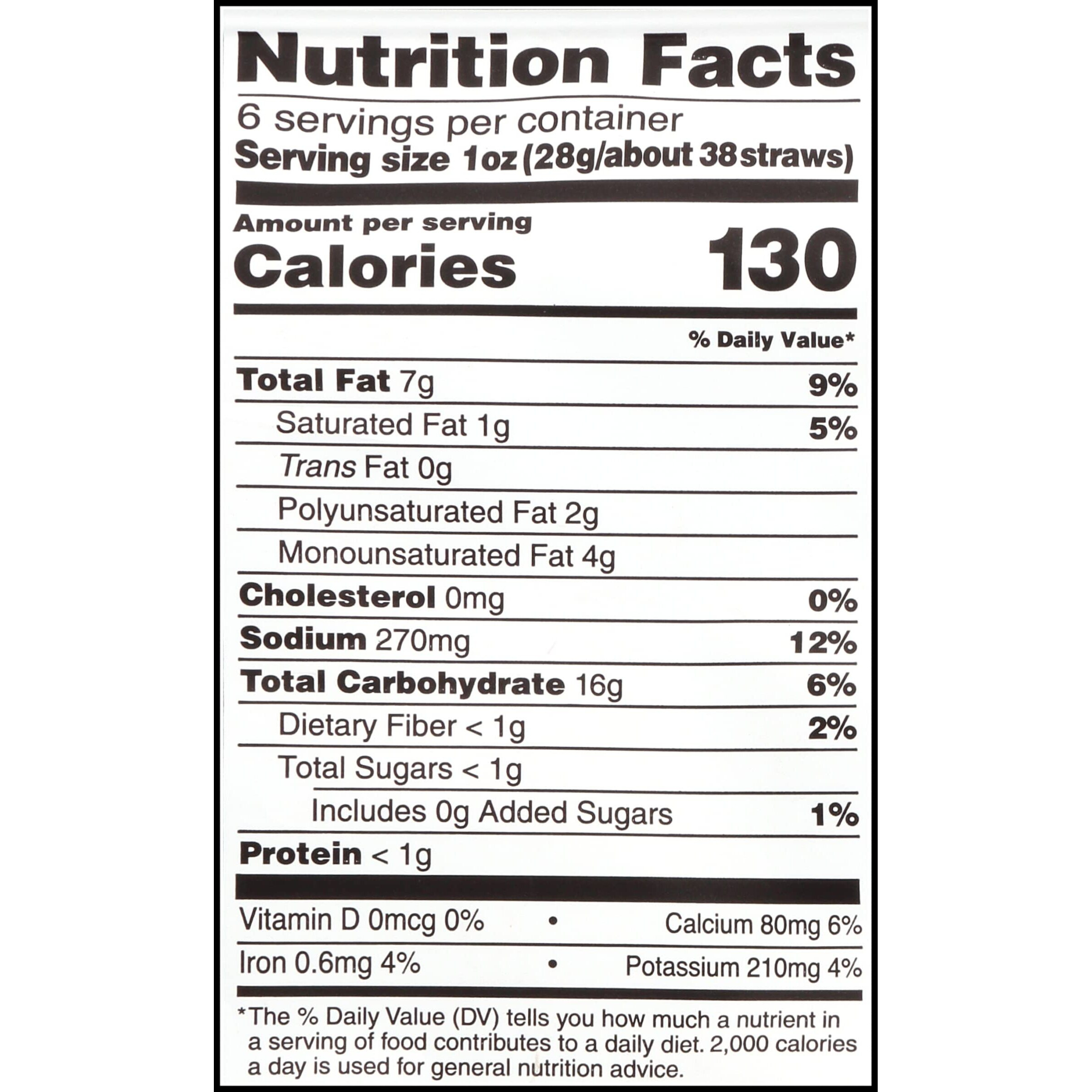 Sensible Portions Garden Veggie Straws, Zesty Ranch, 6 Oz (Pack Of 12)