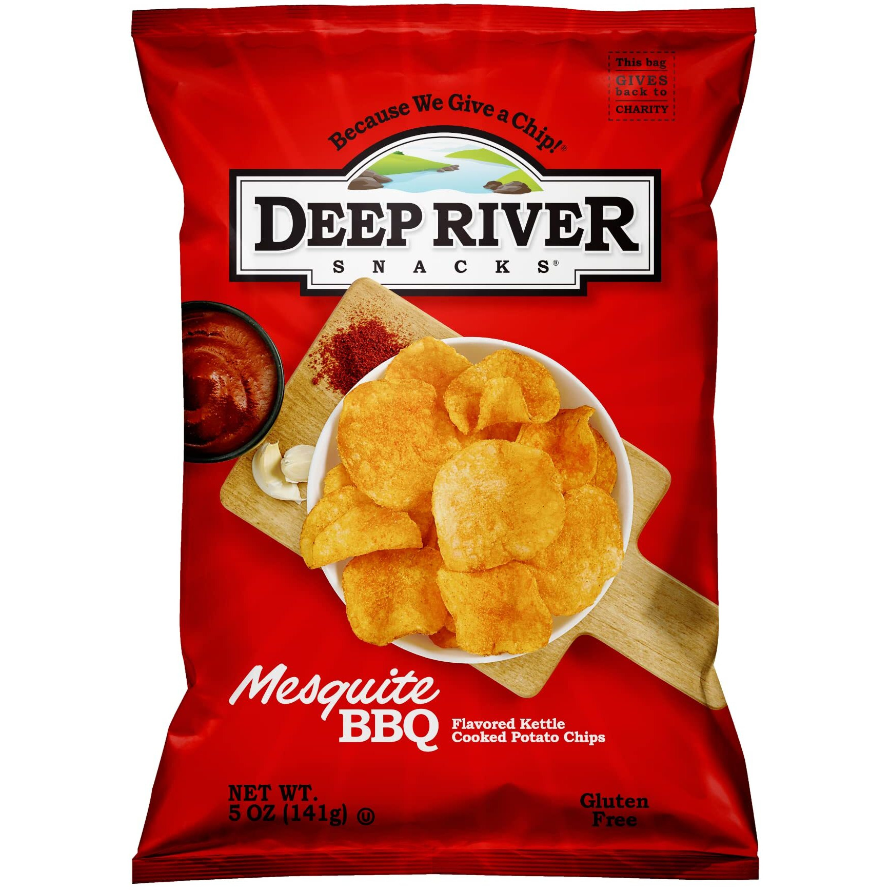 Deep River Snacks Mesquite Bbq Kettle Cooked Potato Chips, 5-Ounce (Pack Of 12)
