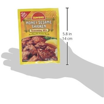 Honey Sesame Chicken Seasoning Mix Packets - Asian Chicken Recipe - 0.88 Ounces Each (Pack Of 4)